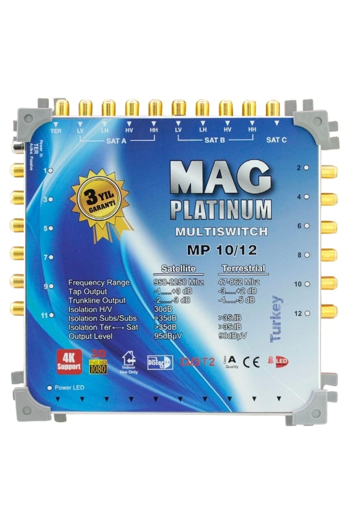HAZEGO 10*12 Kaskatlı Uydu Santrali Mag Platınum