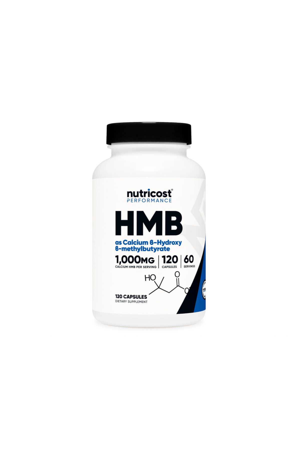 Nutricost , HMB, B-Hydroxy-B-methylbutyrate, 120 Capsules
