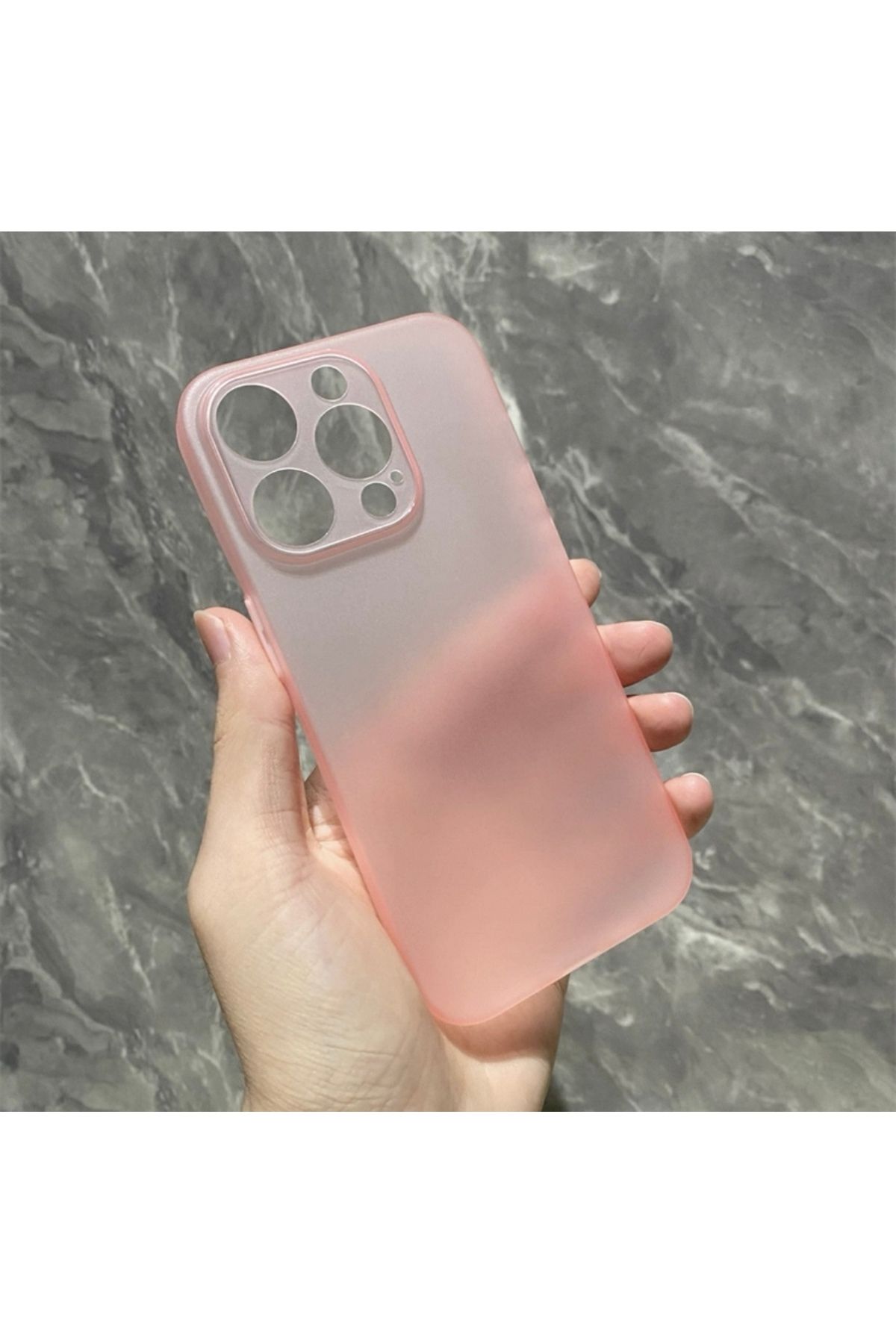 EDELFU iPhone 16 PRO MAX ince (0.03mm) Hafif Koruyucu Slim Kapak Mat Doku Yumuşak Kılıf