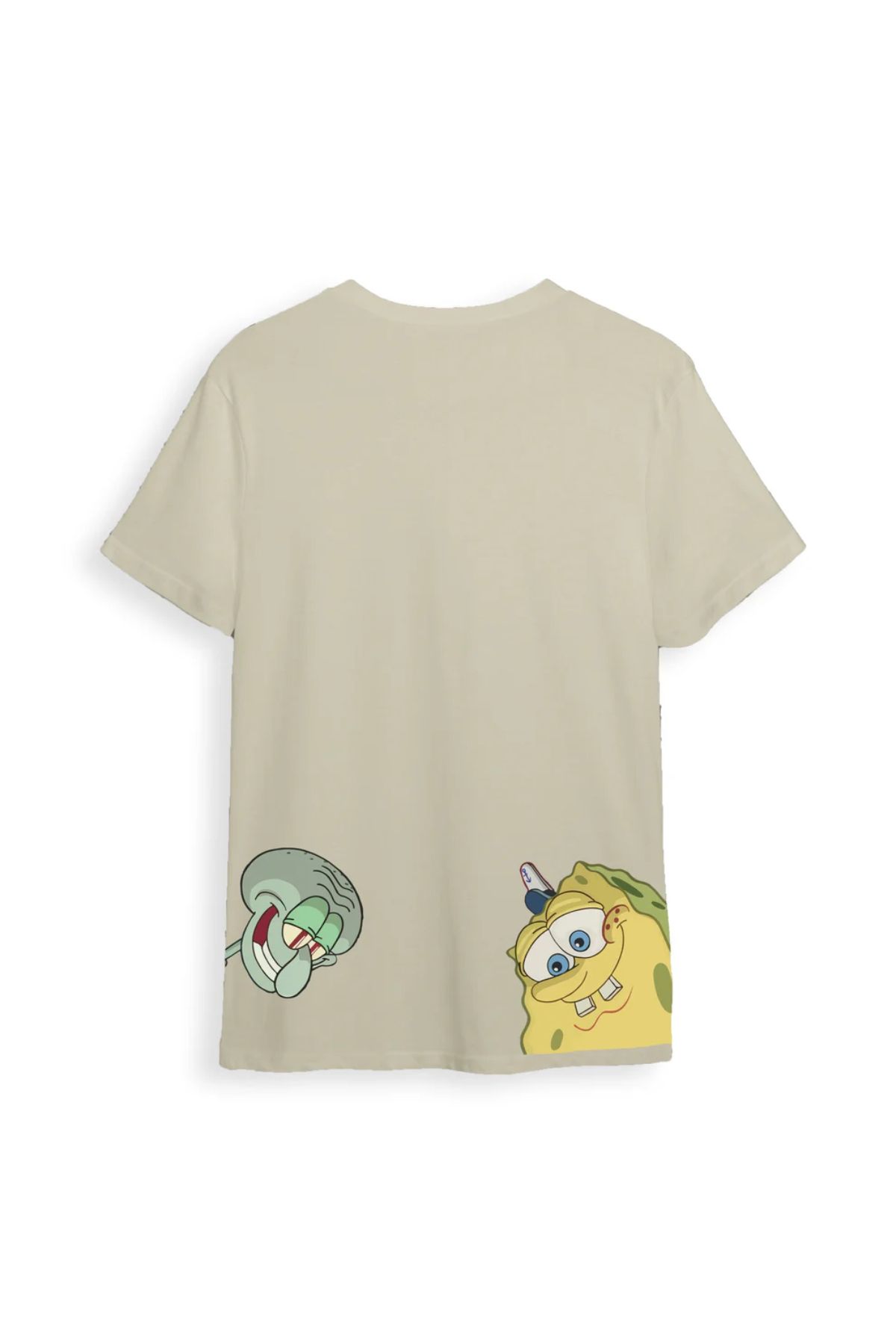 Koklonmoda Büyük Beden Unisex Süngerbob Baskılı Oversize T-Shirt