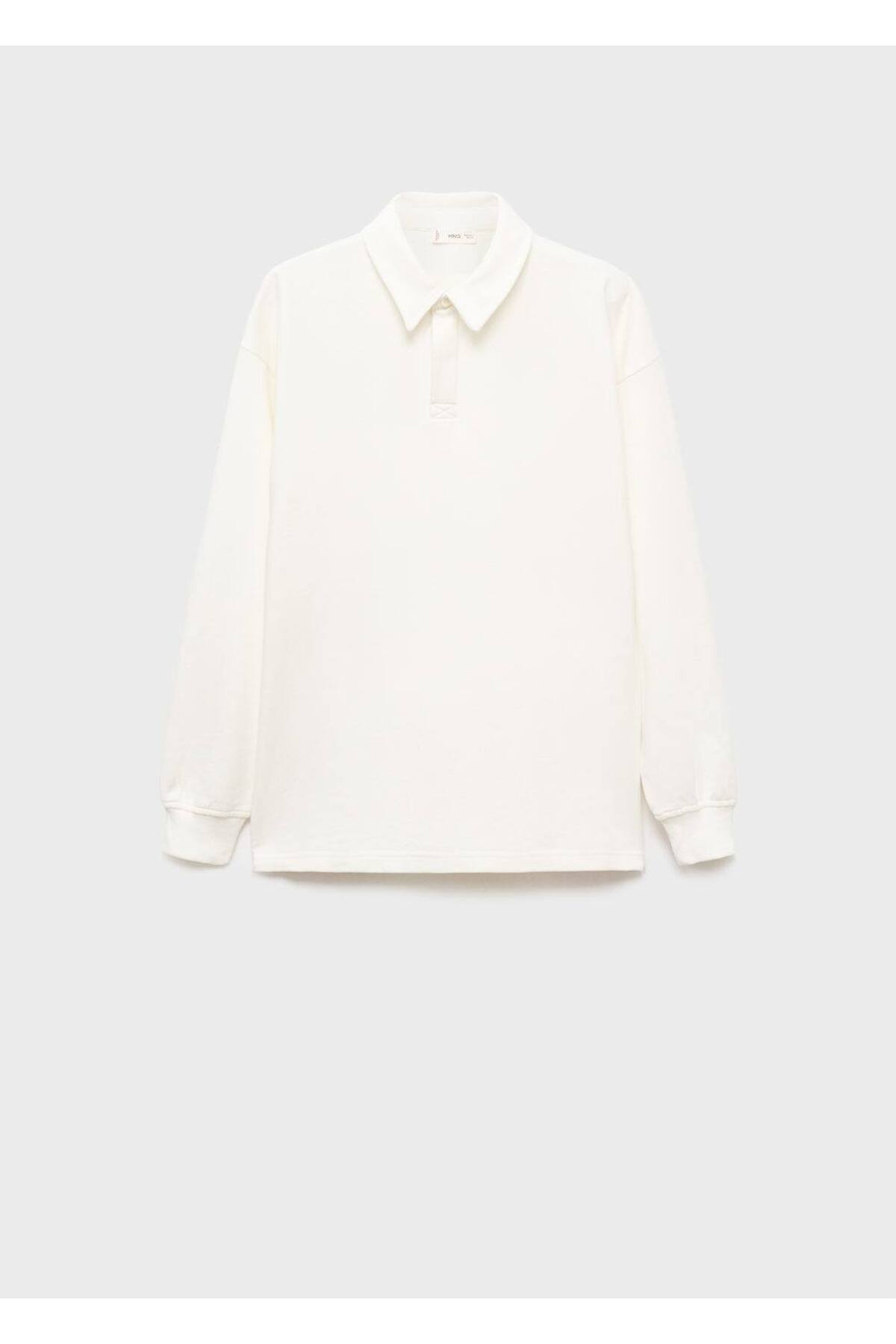 Polo yaka sweatshirt