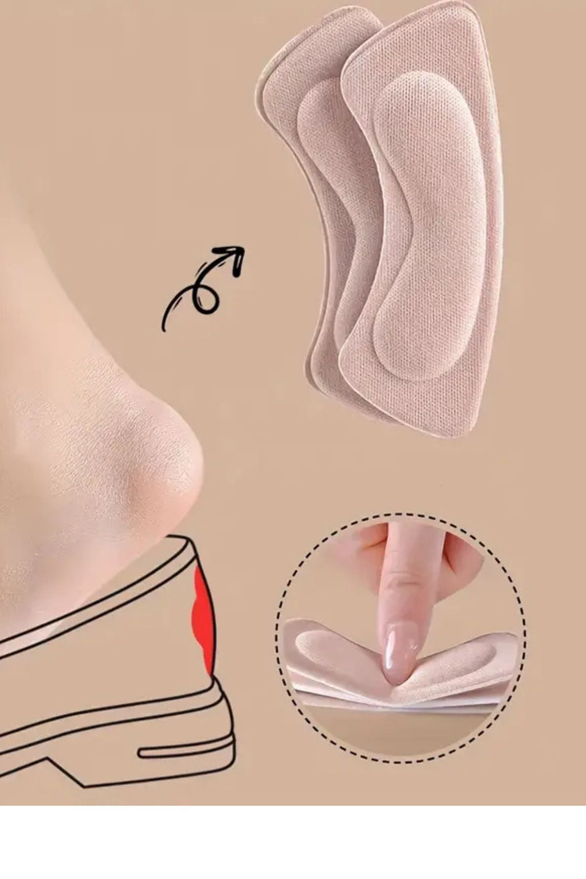 AboutThePerfect Topuk Vurma Önleyici Çift Set, Rahat ve Koruyucu, Ayakkabı Aksesuarları