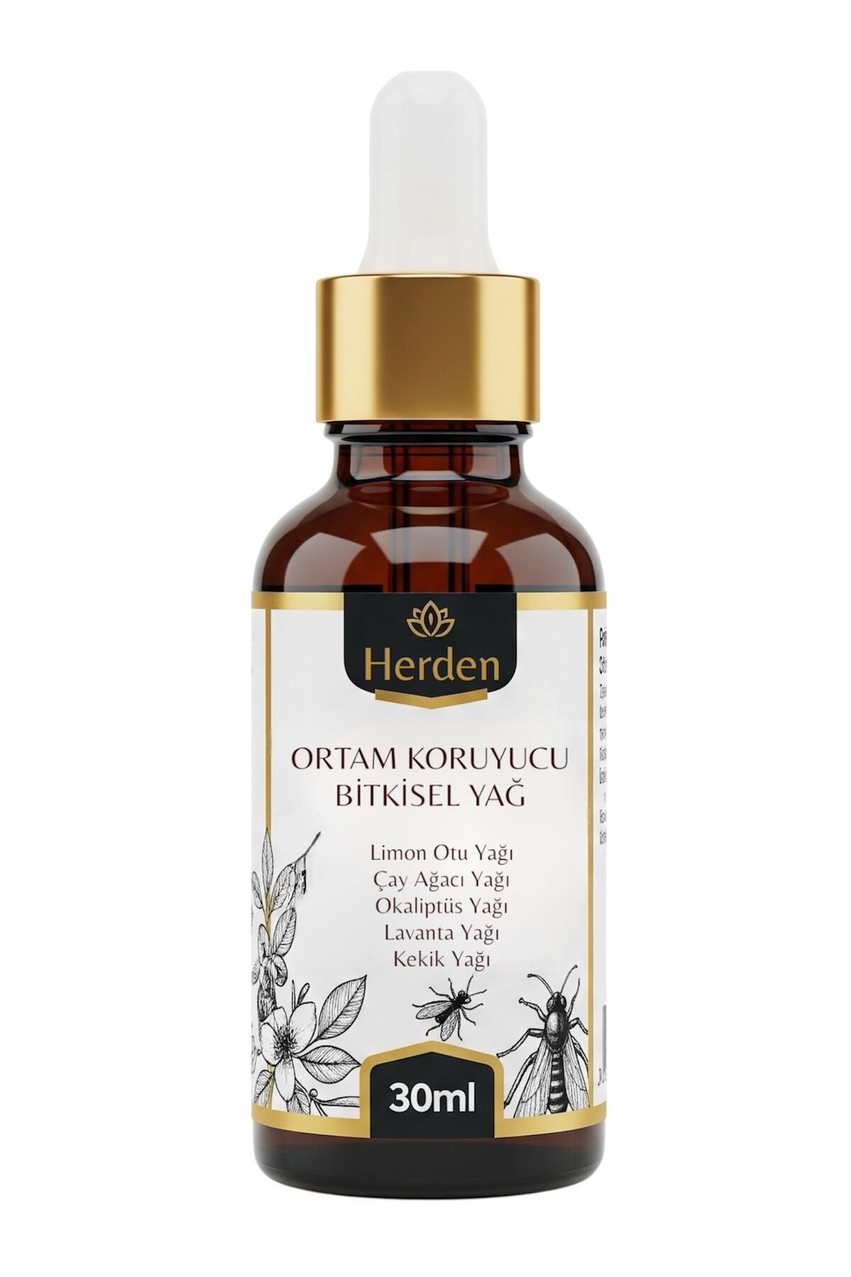 Her den Ortam Koruyucu Haşere Kovucu 30 ml Doğal Yağ
