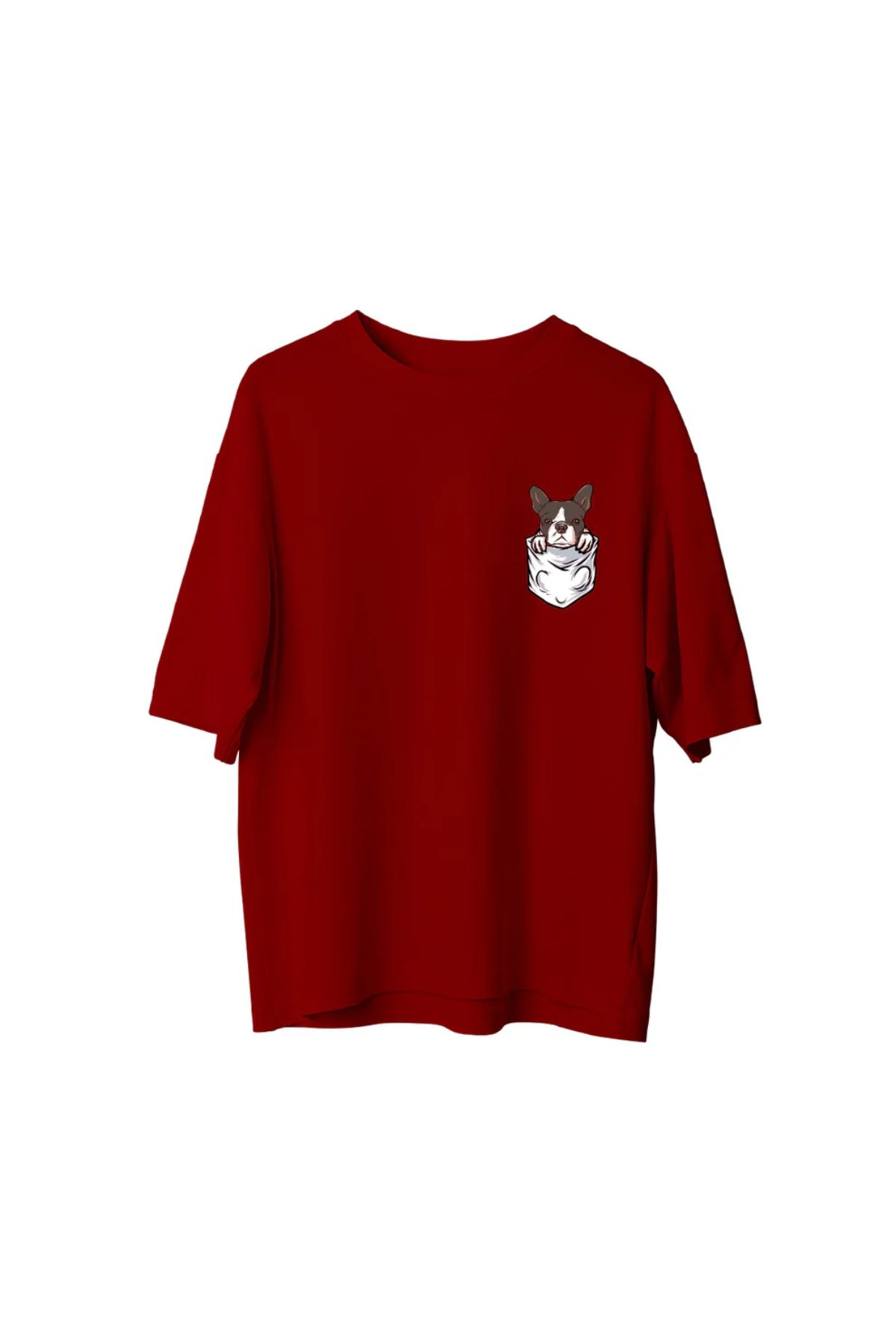 Koklonmoda Unisex Köpüş Baskılı Oversize T-Shirt