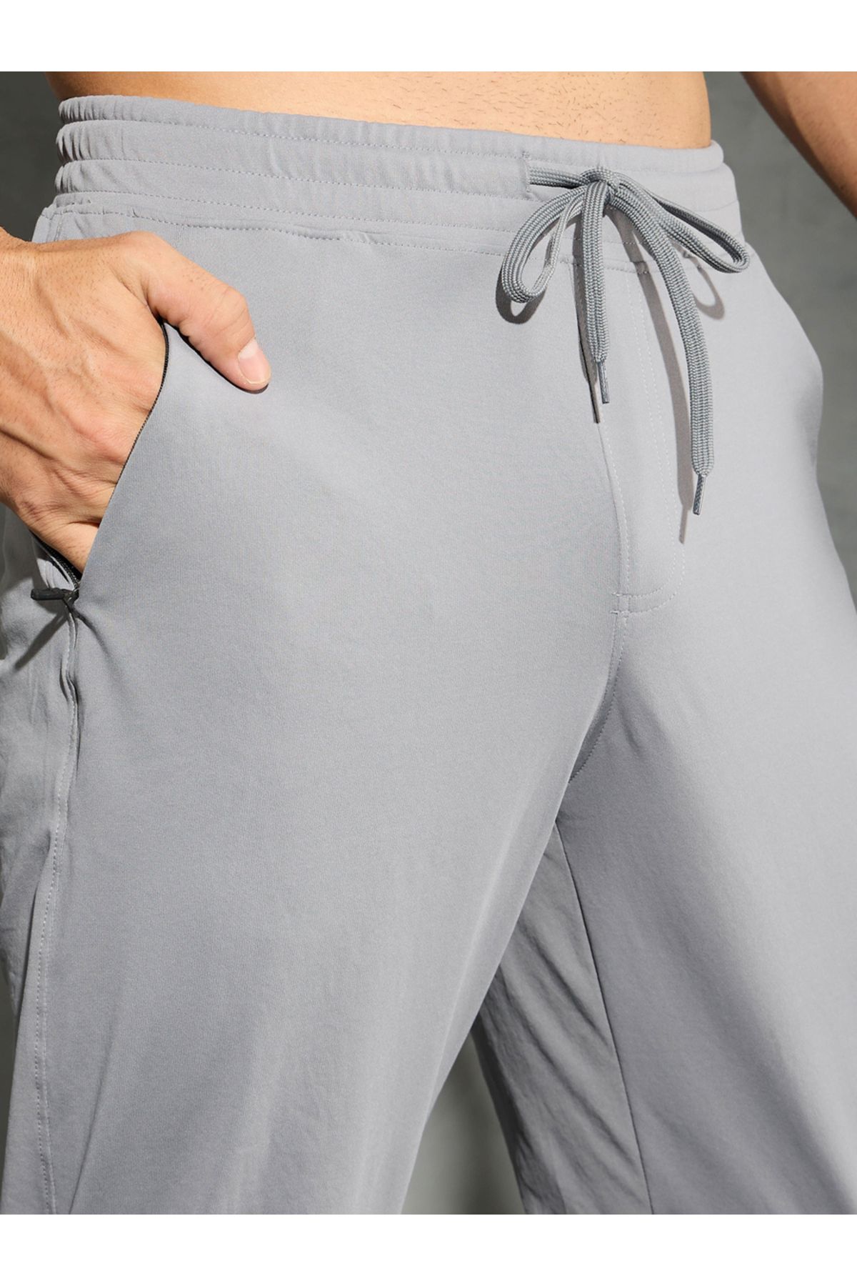 Technosport By Styli-Mid Rise Stretch Joggers with Drawstring 5