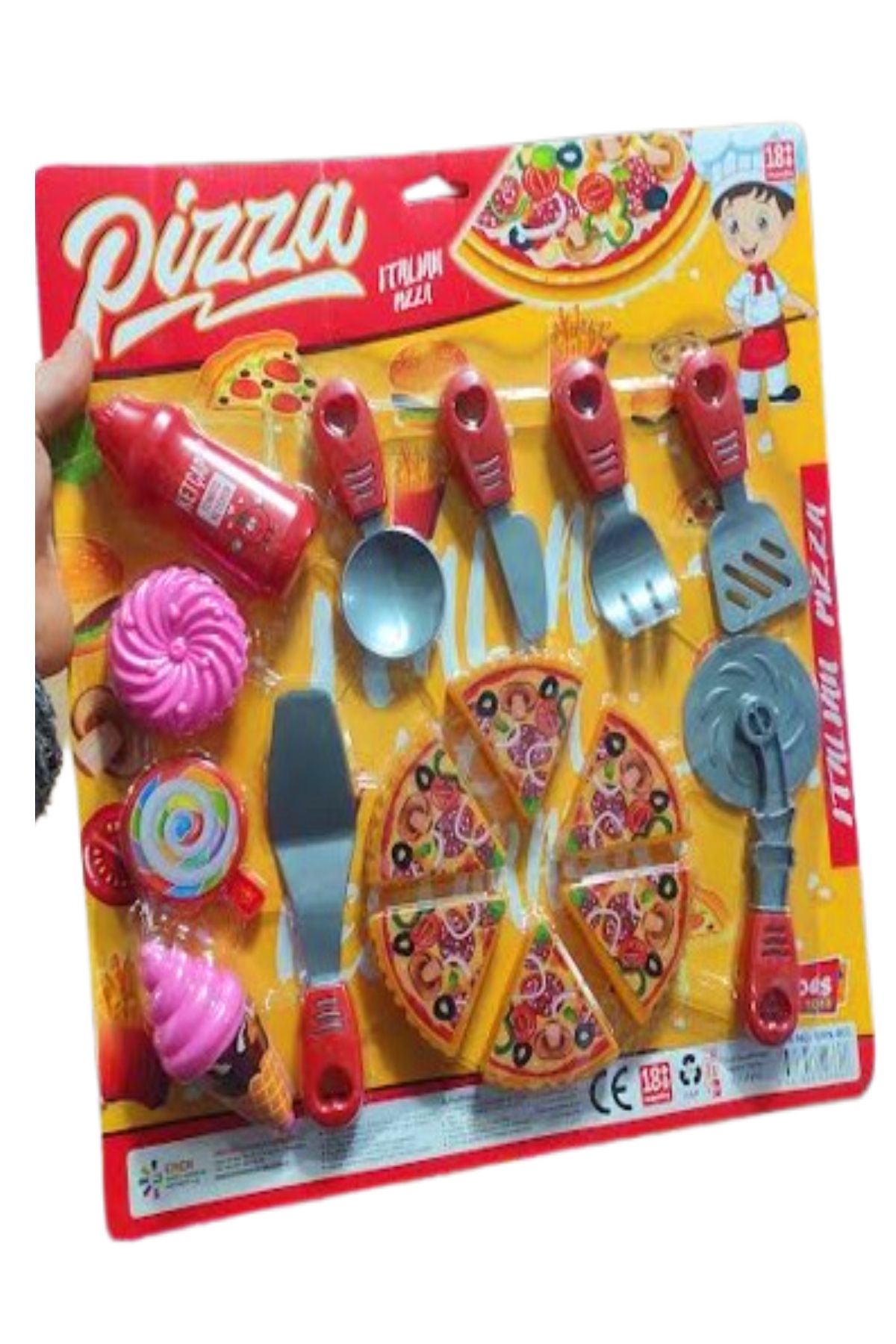 ZEUS_OLİMPOS 16 Parça Büyük Boy Yemek Seti - Pizza Seti