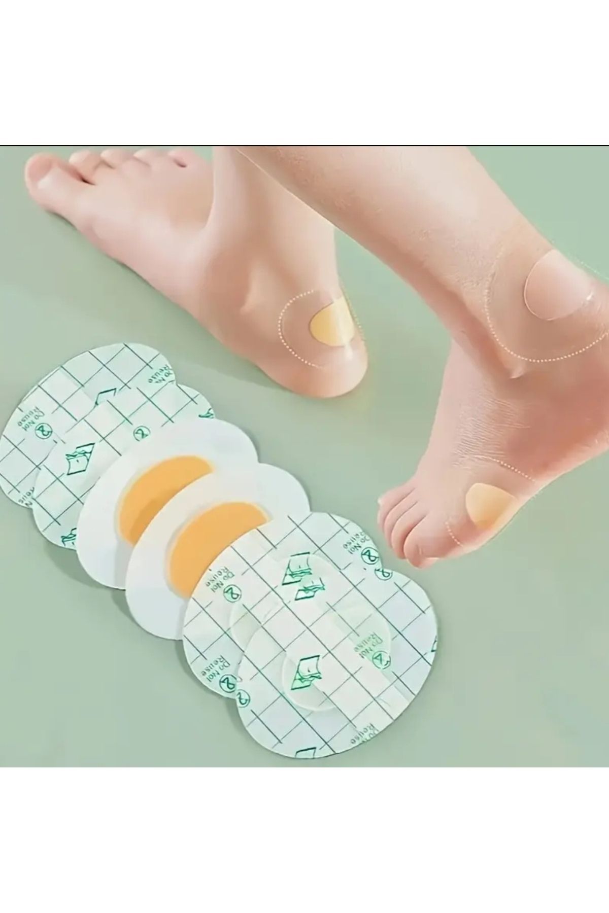 AboutThePerfect Şeffaf PU Köpük Topuk Pedleri, 20'li Paket, Rahat ve Koruyucu Tasarım