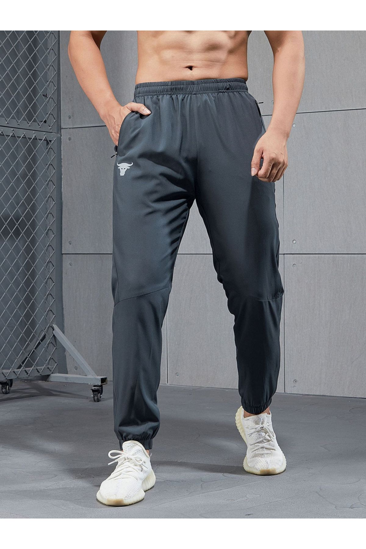 Take Two By Styli-Plain Side Stripe Detail Relaxed Fit Joggers 6