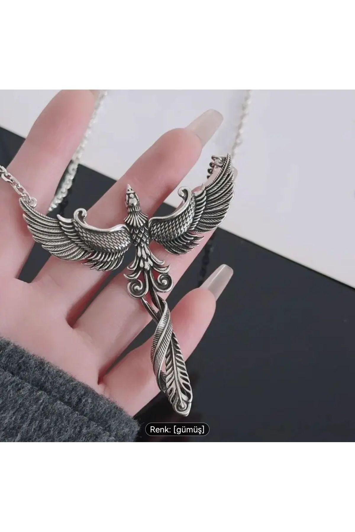 ORGANICYOU YIWU Phoenix Yükseliş Kolye Vintage Yüksek Kalite Moda Klavikula Zinciri