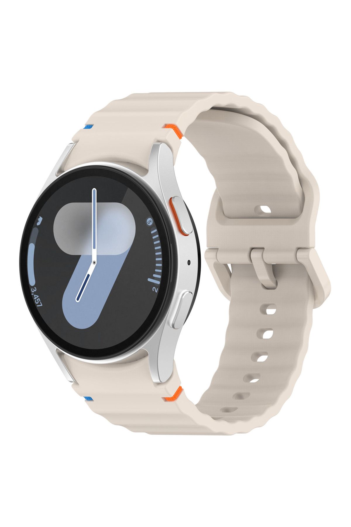 redmud teknoloji Samsung Galaxy Watch 4 5 6 7 FE 40 40 44 Classic42 43 46 47mm İle Uyumlu Kavisli Spor Silikon Kordon