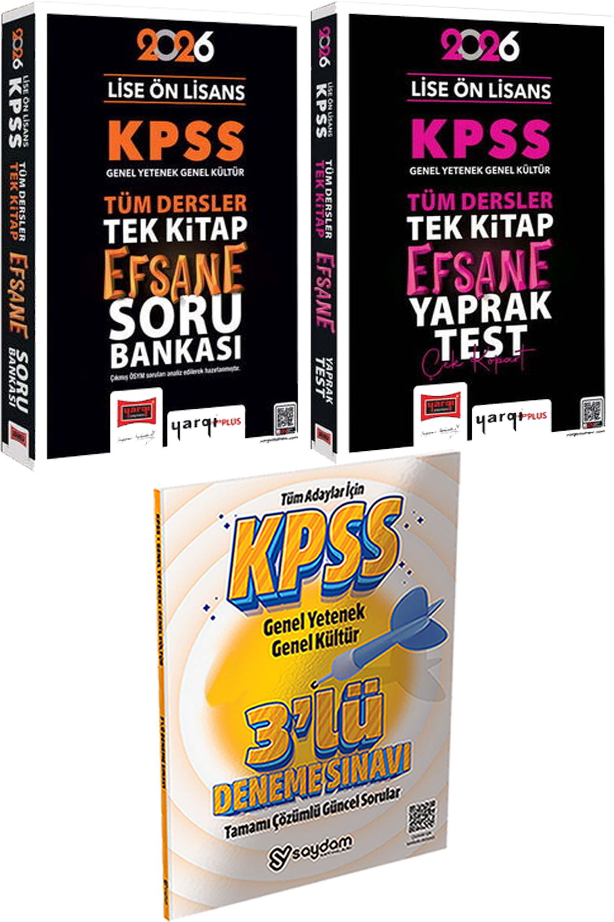 Yargı Yayınları Tüm Dersler Tek Kitap Efsane Çek Kopart Soru - Tek Kitap Efsane Çek Kopart Yaprak Test + 3lü Deneme