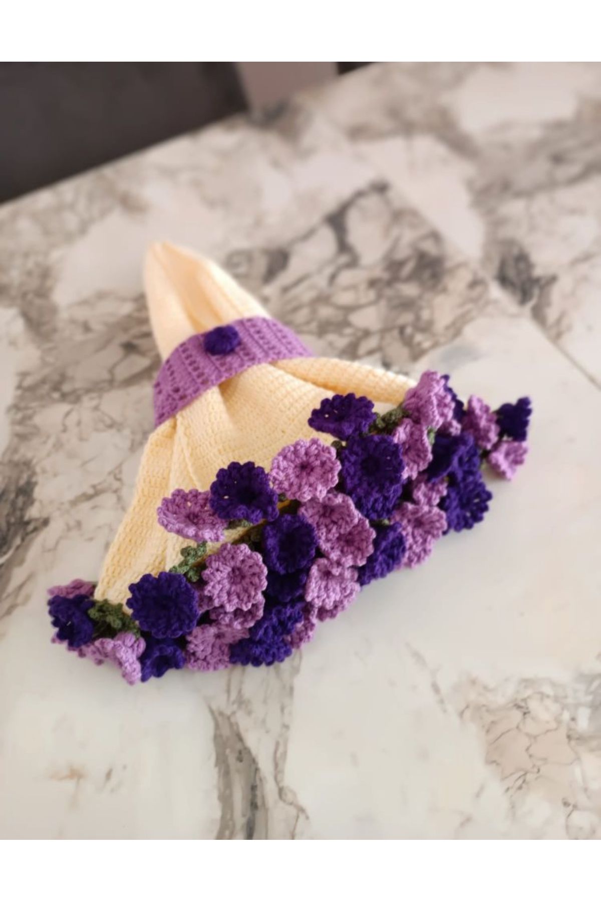 ZAHandmade Renkli lale şal buketi