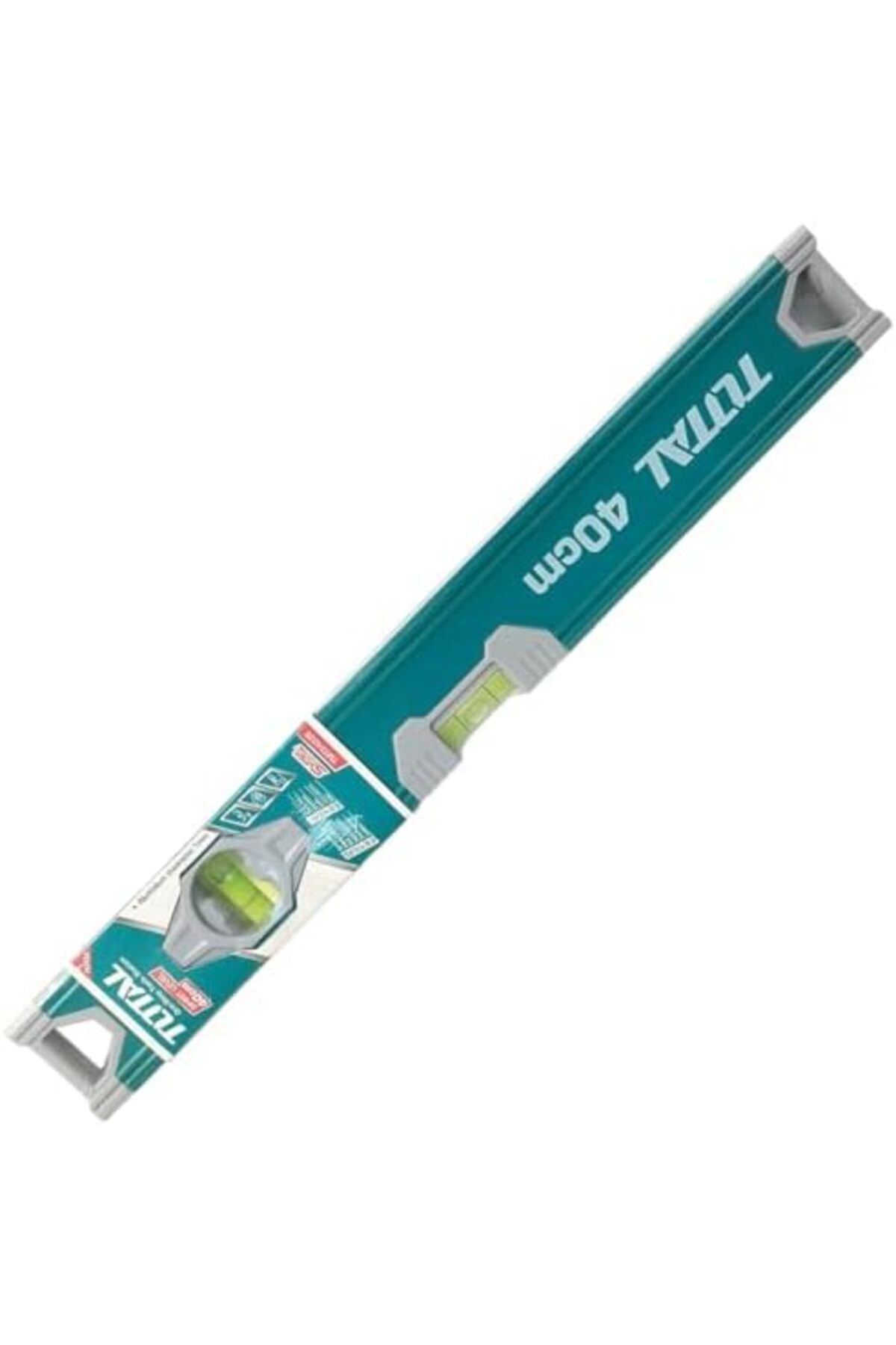 Total TMT24036 40cm Magnetic Spirit Level with Aluminum Body for Professional Carpentry and DIY Use