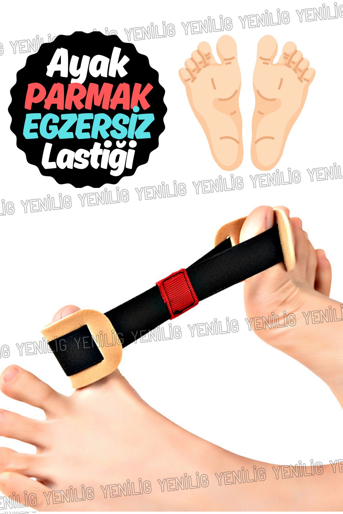 AboutThePerfect Rahatlık ve esneklik sağlayan ayak parmak egzersiz lastiği