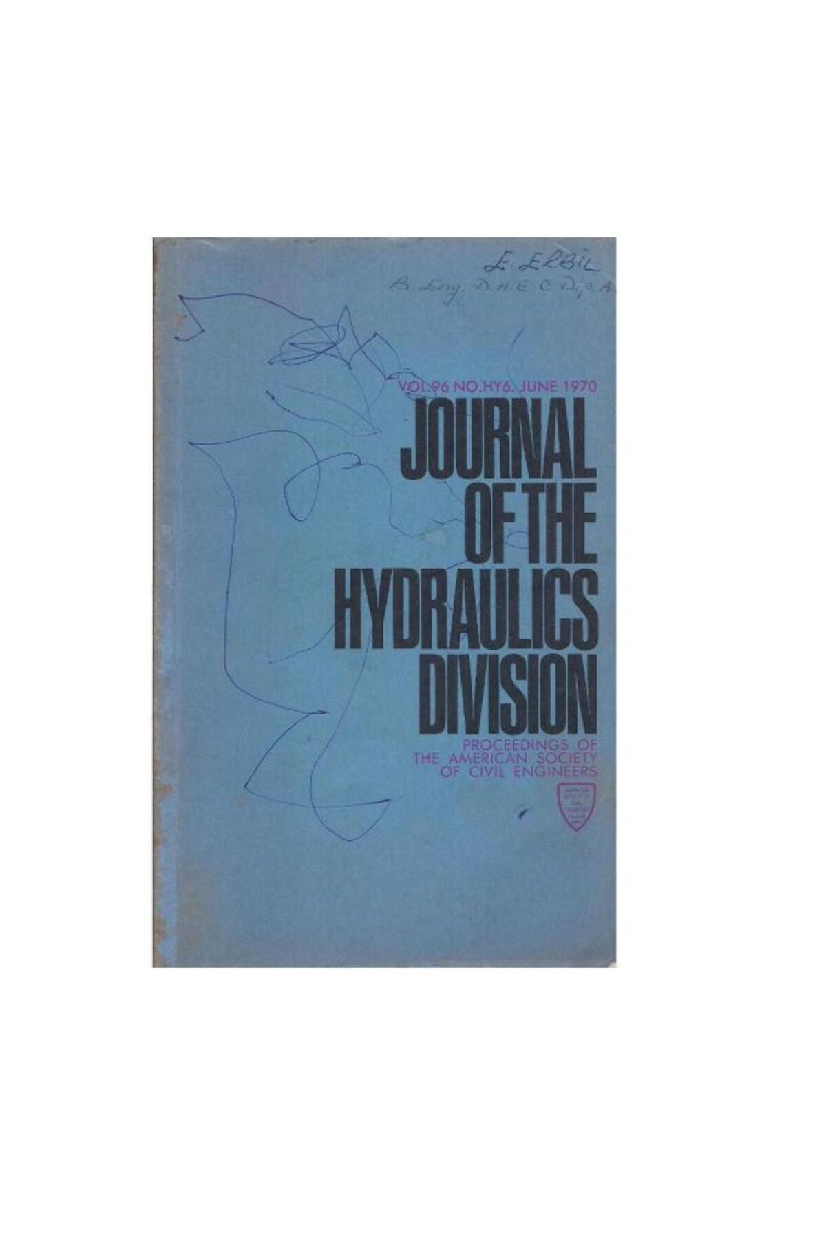 Türk Dil Kurumu Yayınları Journal of the HYDRAULICS Division - VOL.96 NO.HY6.JUNE. - 1970