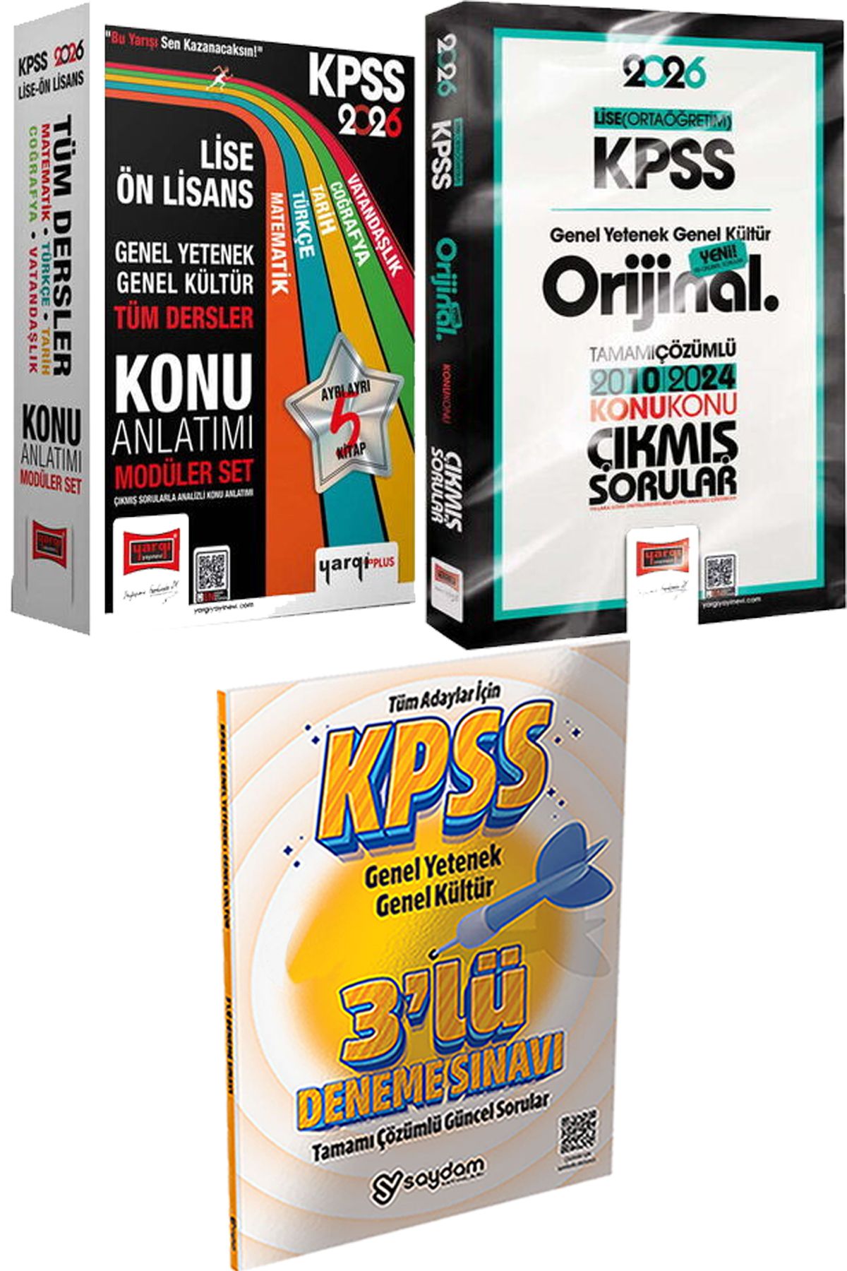 Yargı Yayınları 2026 KPSS Lise Ön Lisans Konu Modüler - Ortaöğretim Orijinal 2010-2024 Konu Konu Çıkmış + Deneme