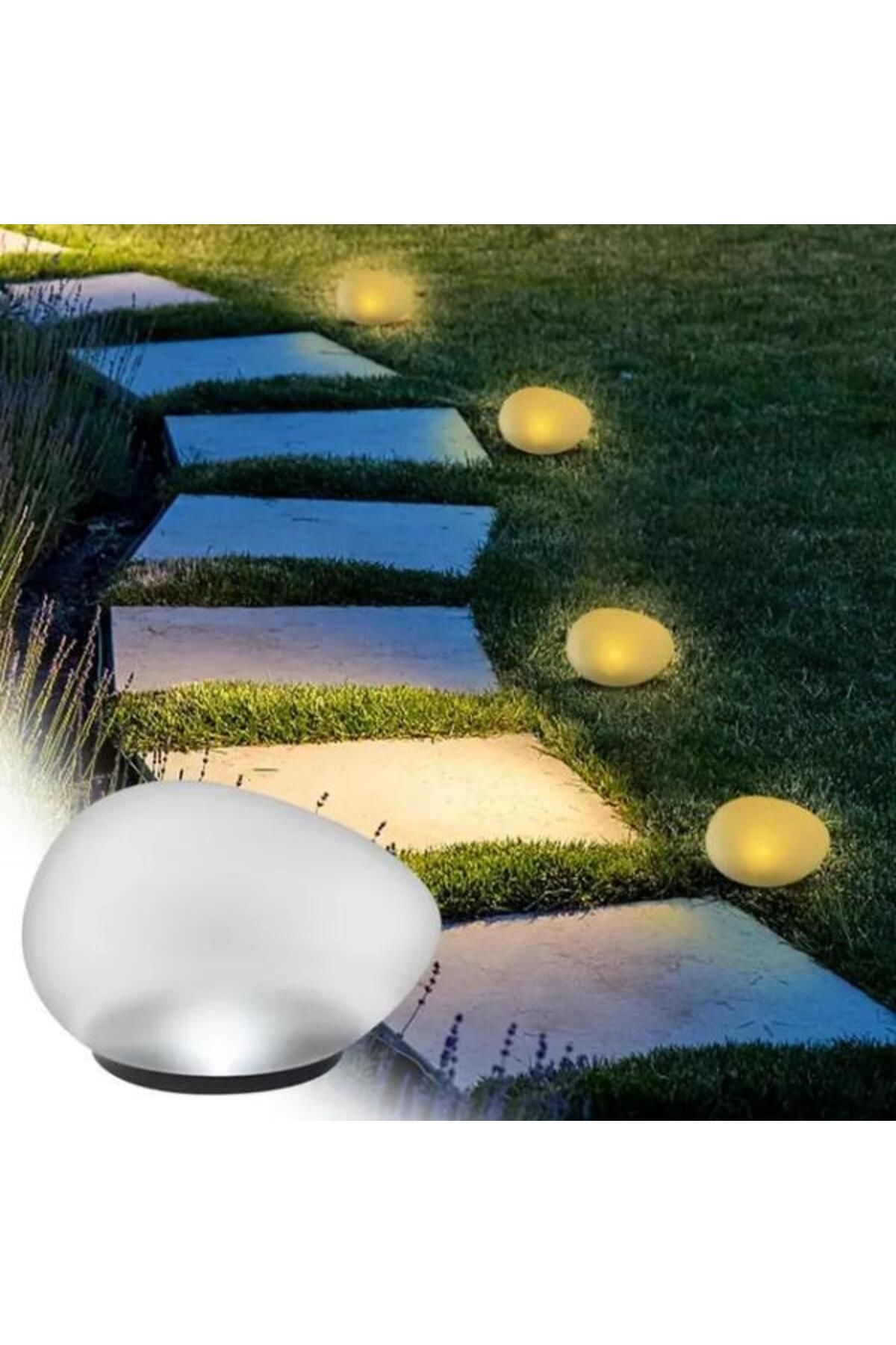 Zayla Solar Işıklı Taş Bahçe Aydınlatma Süsü