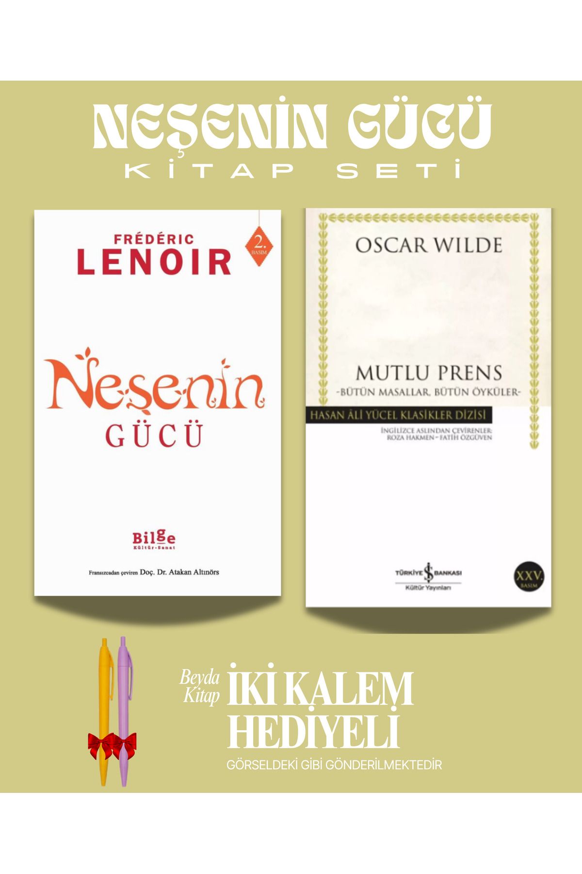 Bilge Kültür Sanat Neşenin Gücü - Mutlu Prens - Kitap - İki Kalem Hediyeli