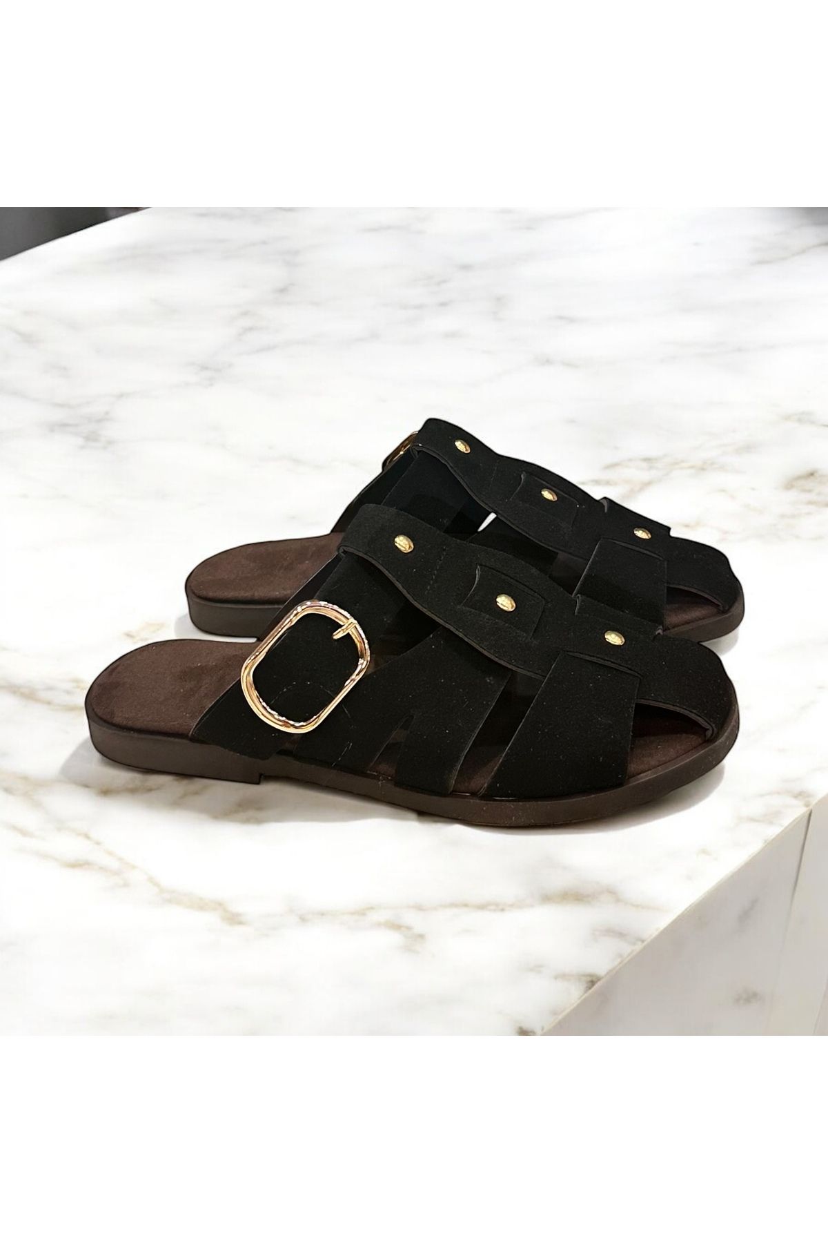 runa shoes süet önü kapalı terlik