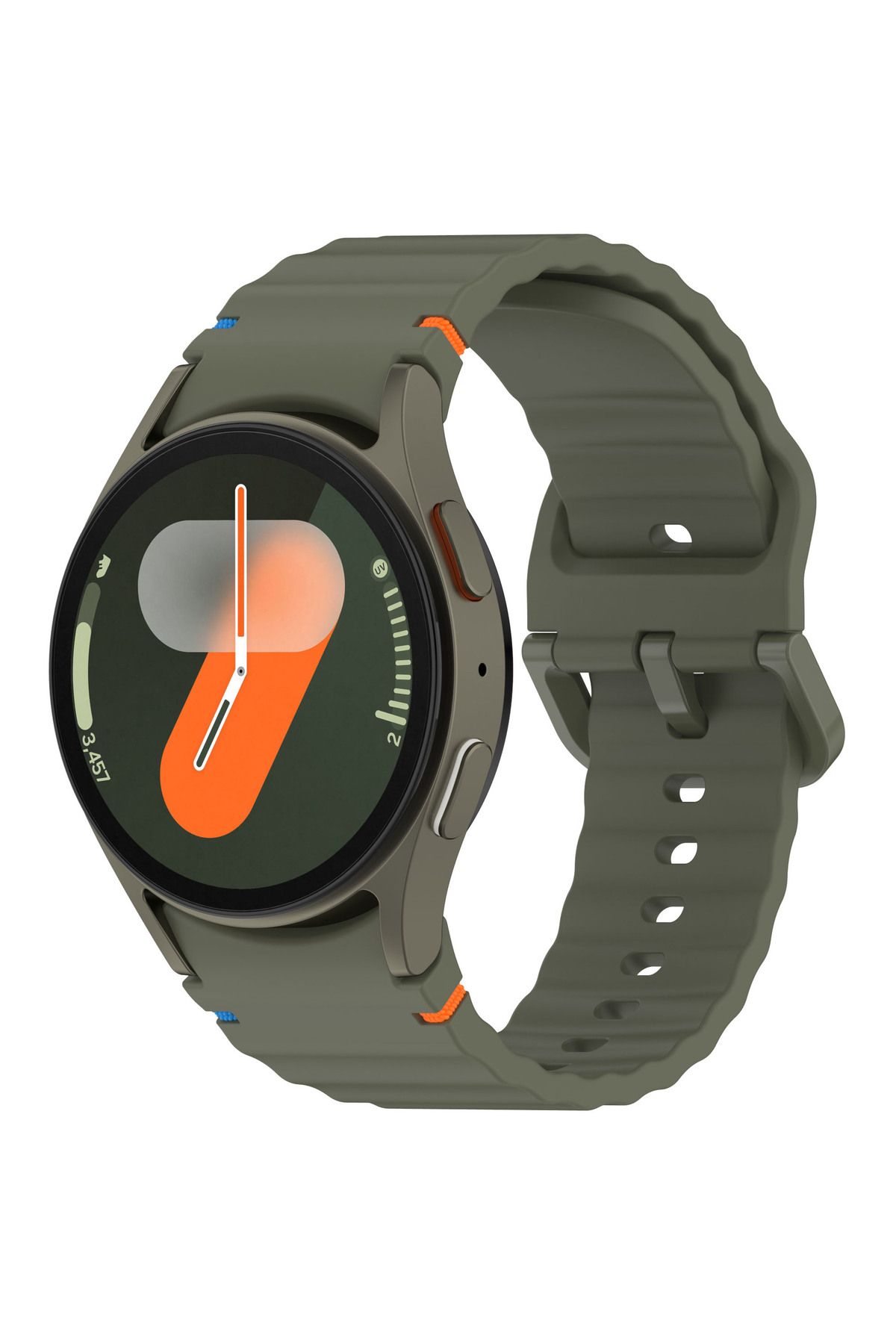 redmud teknoloji Samsung Galaxy Watch 4 5 6 7 FE 40 40 44 Classic42 43 46 47mm İle Uyumlu Kavisli Spor Silikon Kordon