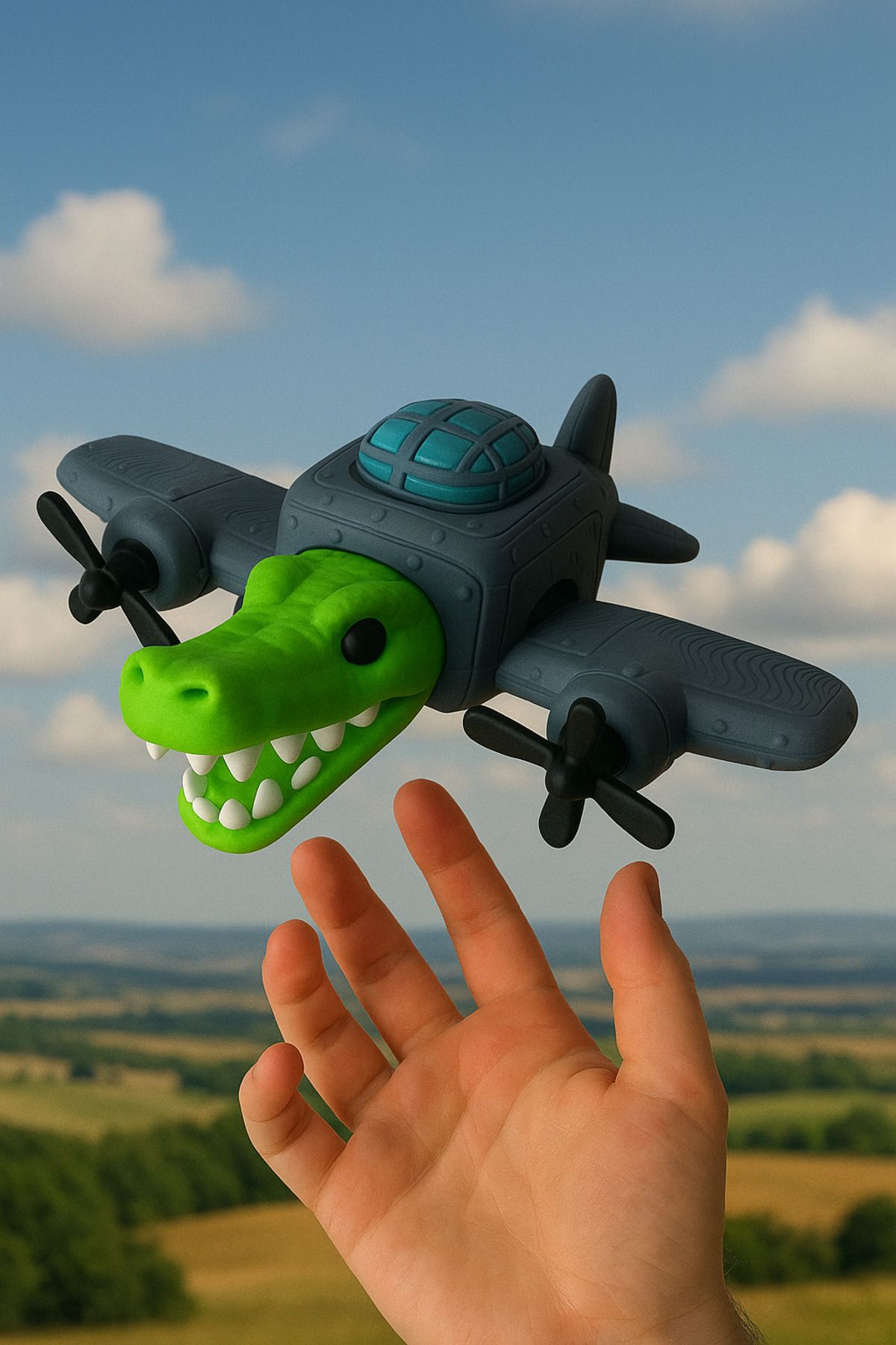 hamzam Bombardino Crocodilo Figürü Brainrot bomba timsah