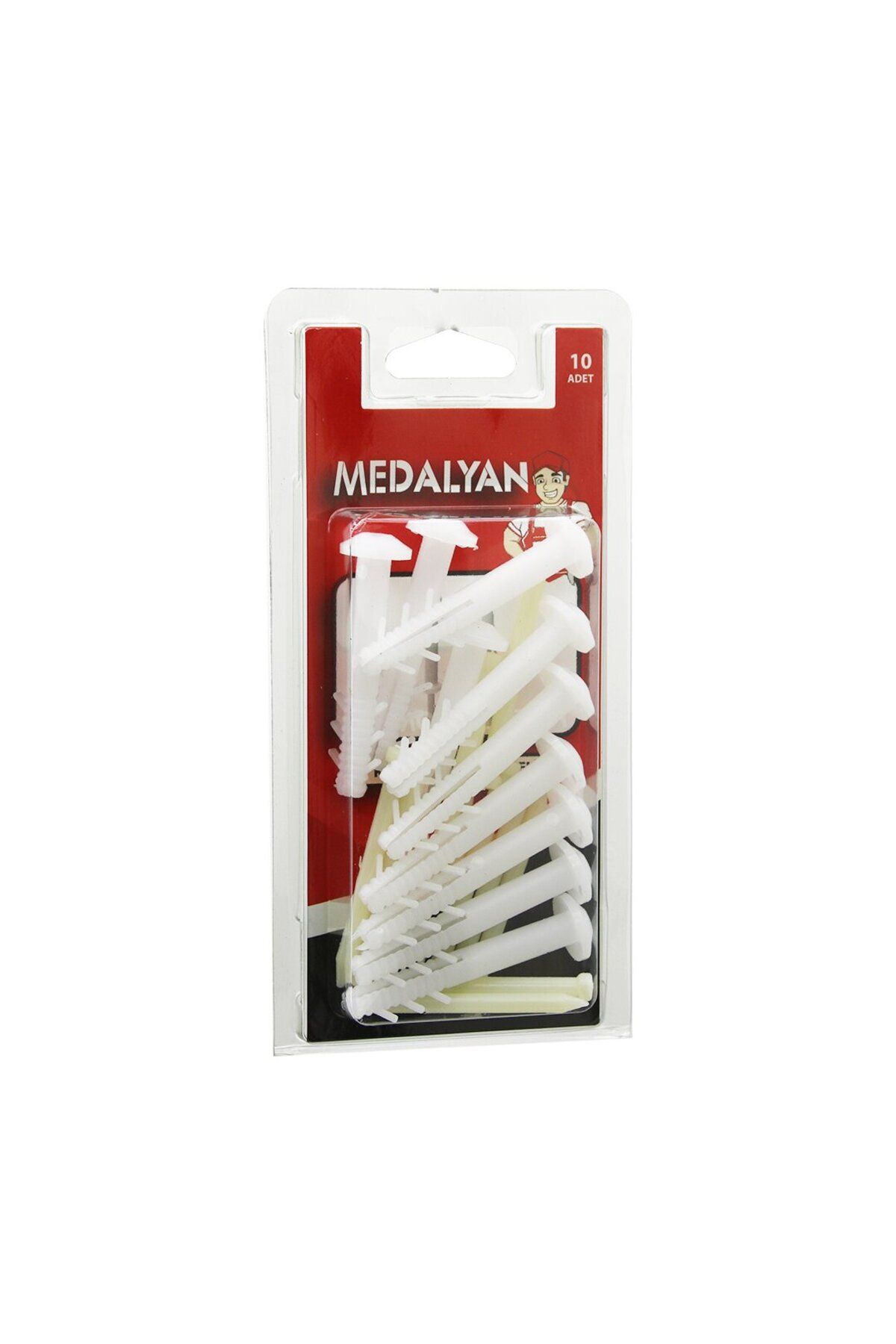 İklimStore KORNİŞ MONTAJ DÜBELİ PLASTİK ÇİVİLİ 10PCS (5131)