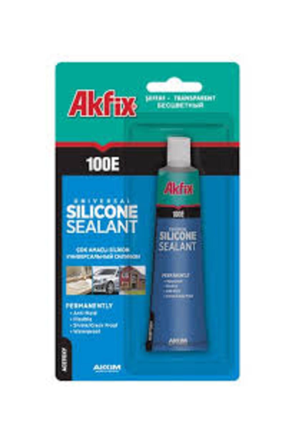 KutuluStore AKFİX 100-E SA-111 AKU-07 ŞEFFAF TÜP SİLİKON 50 ML (5168)