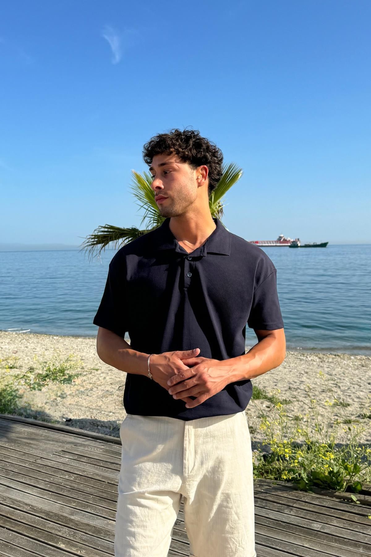 Flaw Wear Basic Polo Yaka Tişört