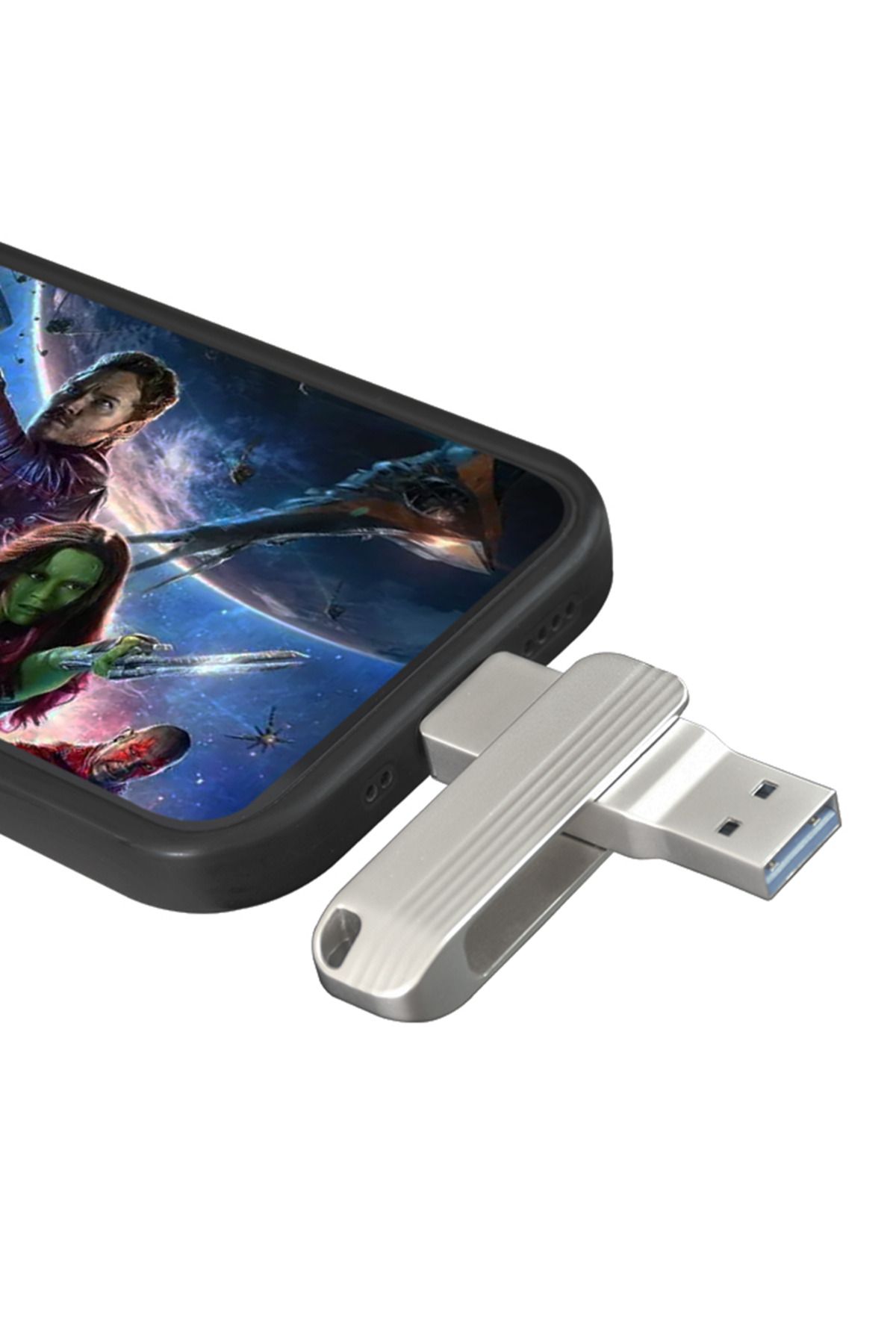 Nivda Android Telefon Tablet PC Tv 1 Tb 2Tb Usb Bellek Flash Bellek Mini Bellek Metal Dual Otg Type-c
