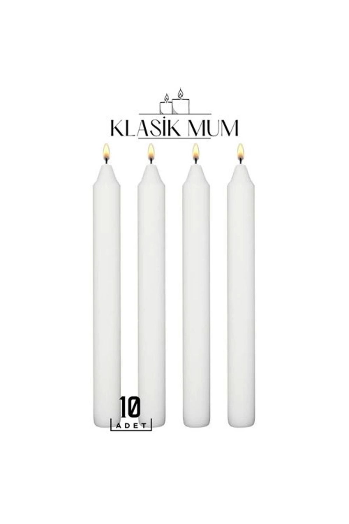 Omarı Çelik İçerikli Klasik Mum Seti - Etkileyici ve Şık Aydınlatma Çözümü