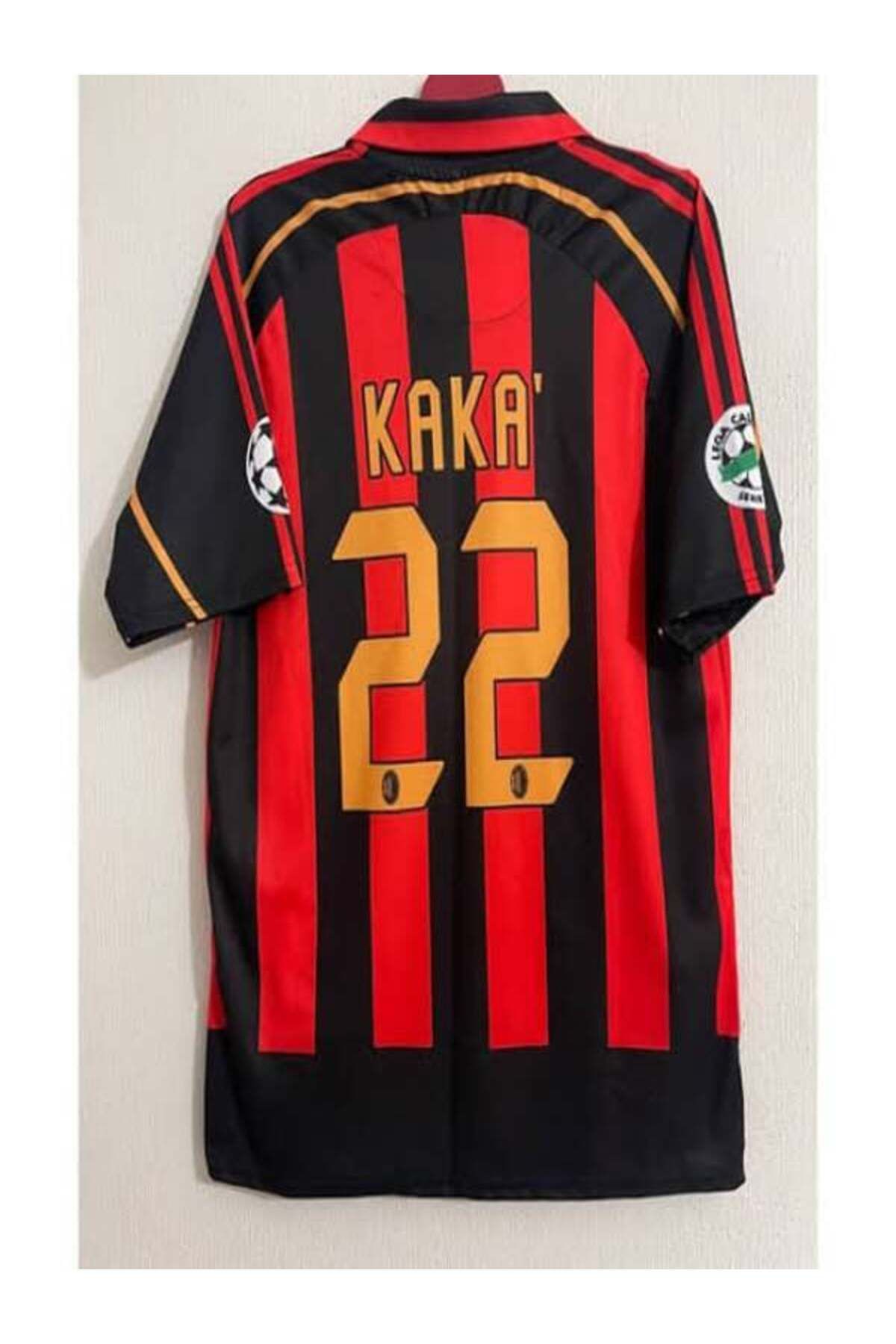 Flextreme KAKA-LEİTE // 2007 Efsane Milan RETR0-KIRMIZI kısa kol yetişkin futbol forması