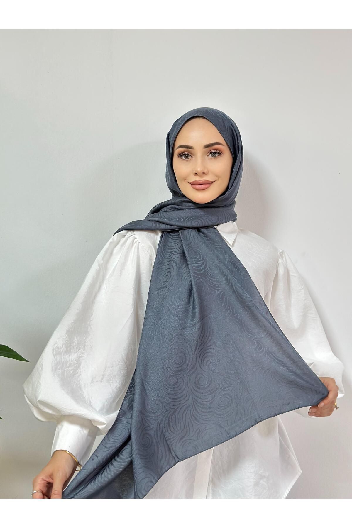 Pull Scarfs Shine İsabella Desen - Füme