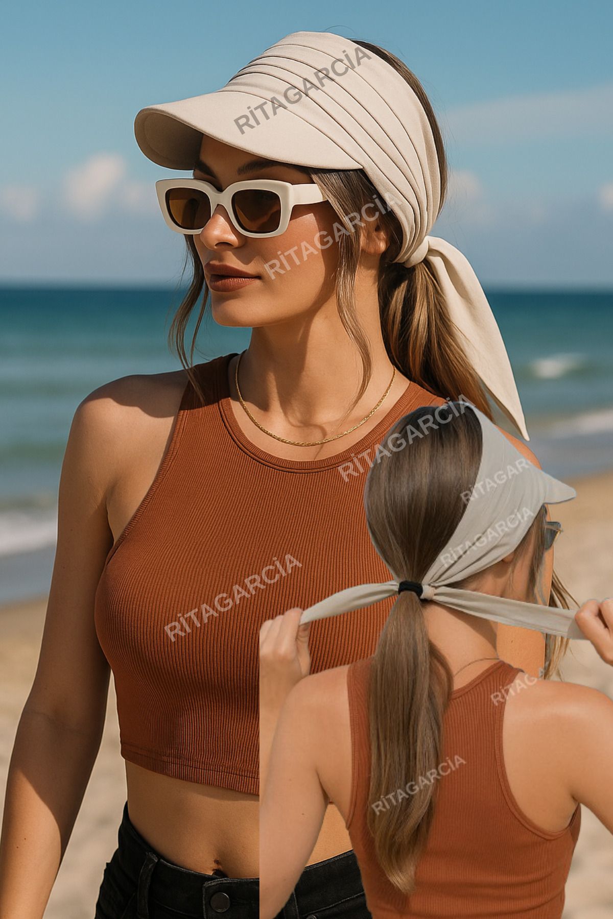 Ritagarcia Safari Bandana Vizör Şapka