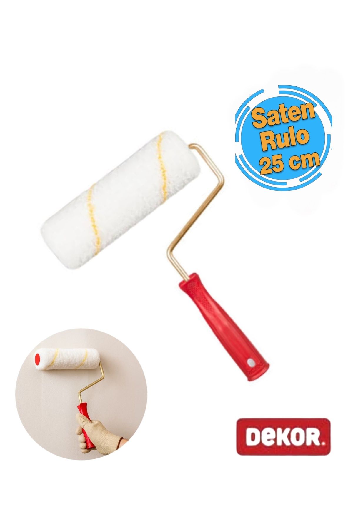 Dekor 1081 Eksport Saten Rulo 25 Cm