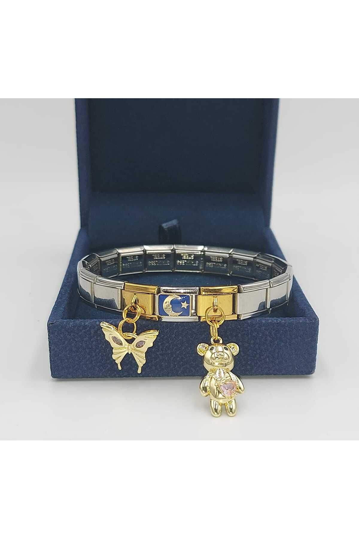 STAİNLES Çelik İtalyan Charm Bileklik