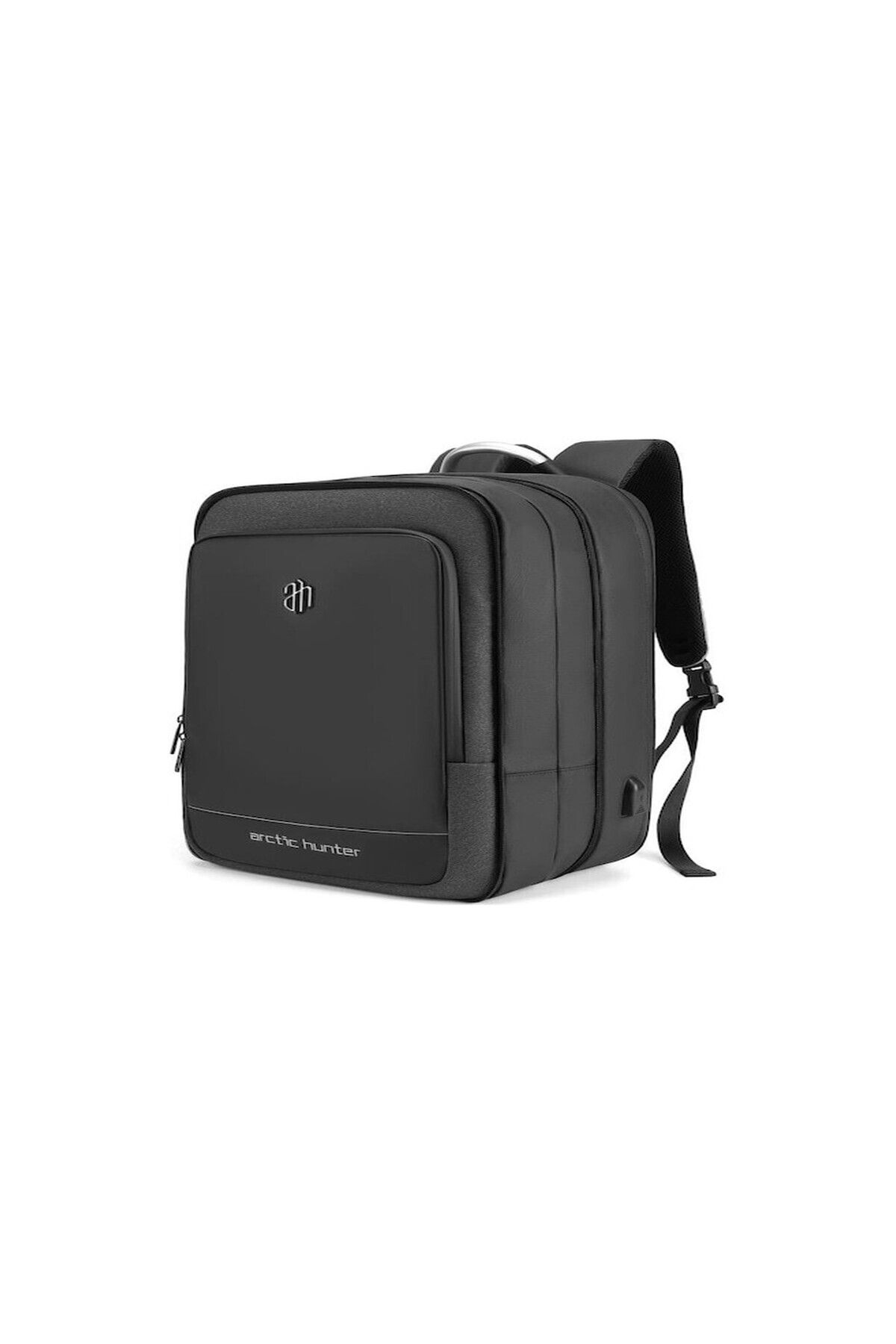 Arctic Hunter B00227 40L Genişletilebilir 17\" Laptop Sırt Çantası USB Şarj Portlu Siyah