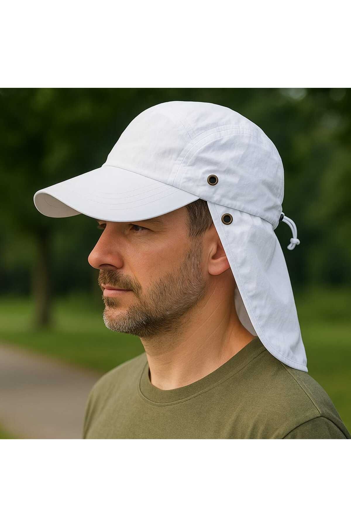 WOHOME Arkadan Perdeli Lejyoner Cap Şapka Unisex Şapka