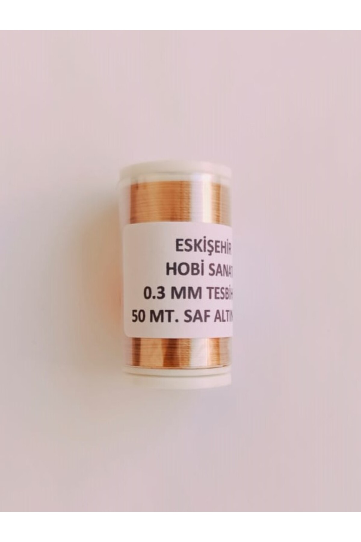 0.3 Mm 50 Metre Tesbih İpi Saf Altın Sarı Renk