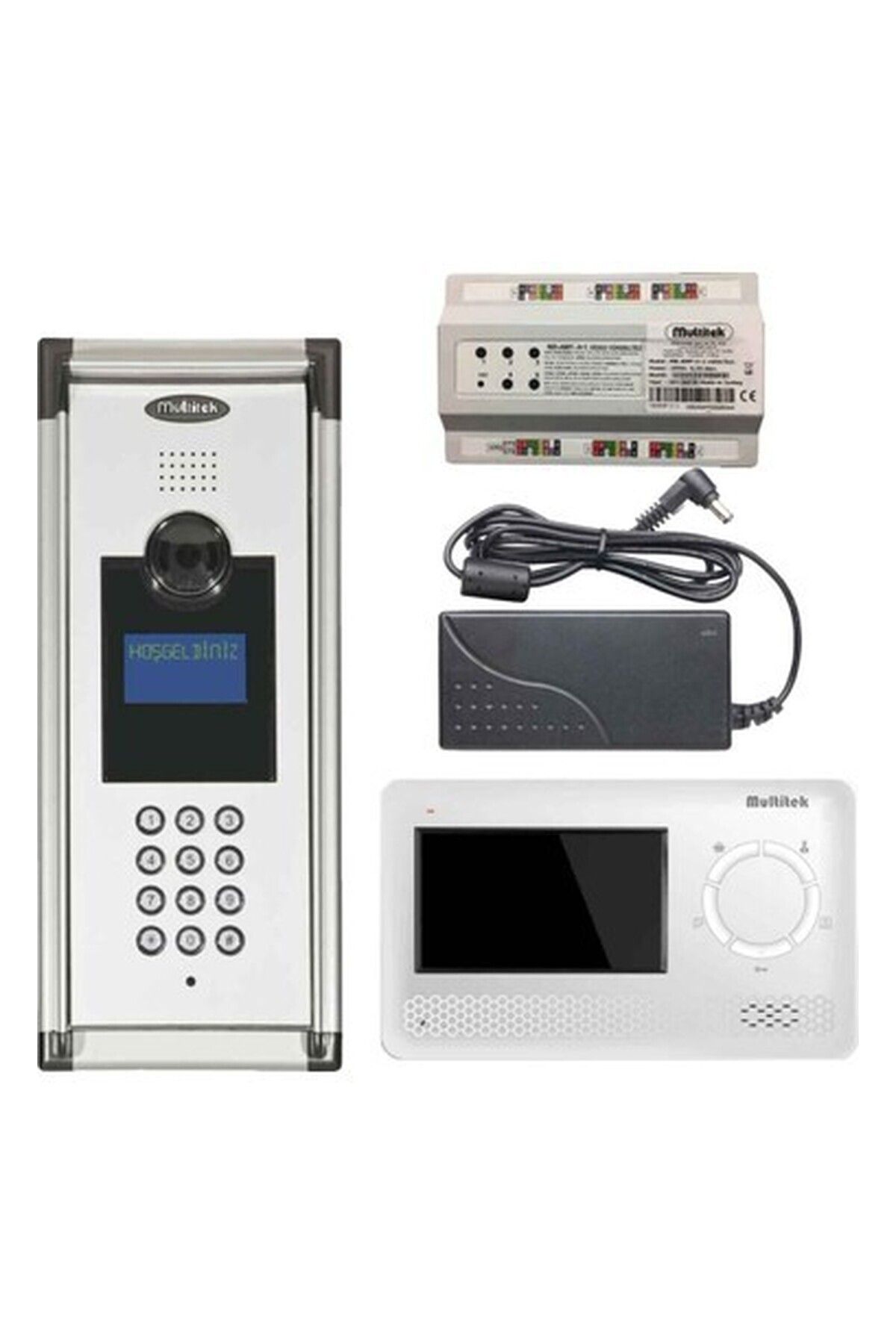 Multitek 30 Daire Mb-10 Görüntülü Diafon Beyaz