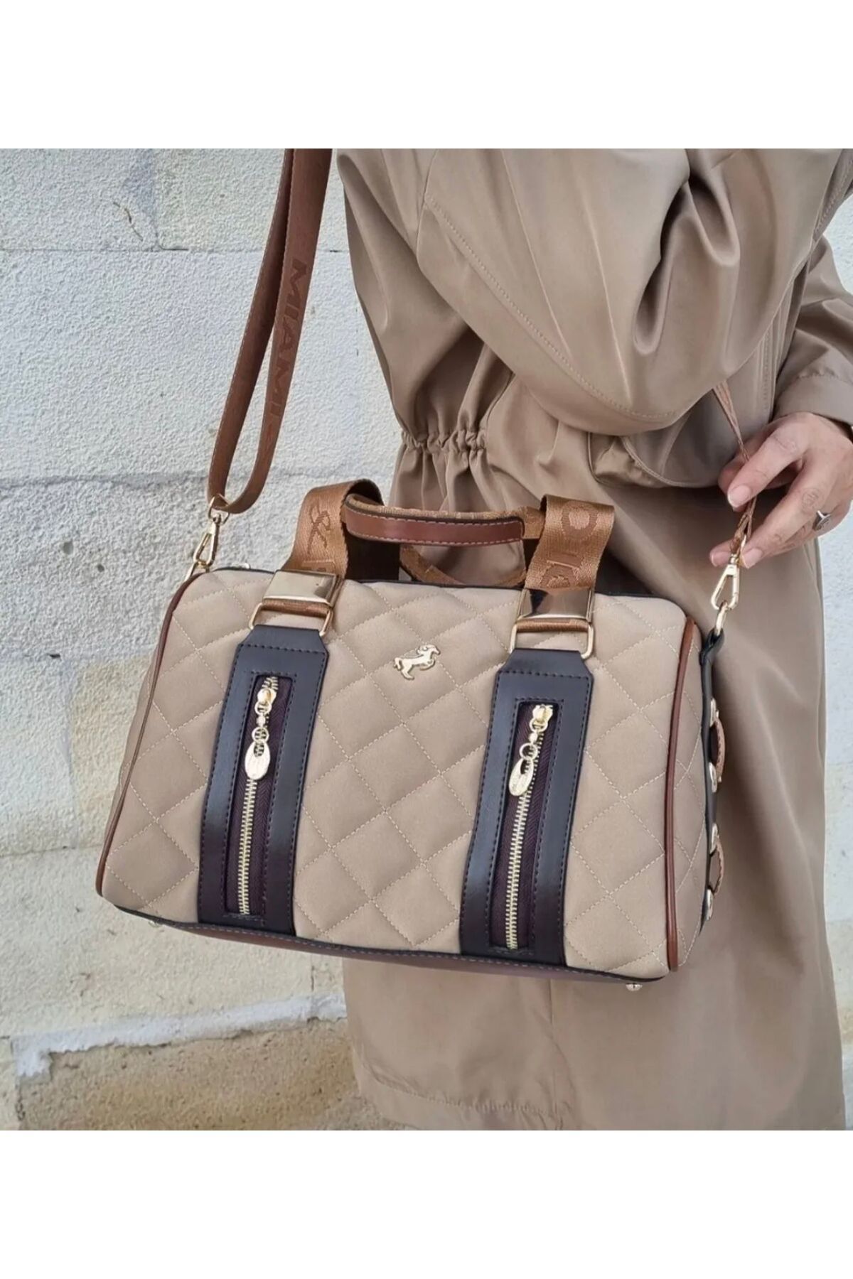 ST Bags Mıamı Polo Kadın Büyük Boy El Ve Omuz Çantası