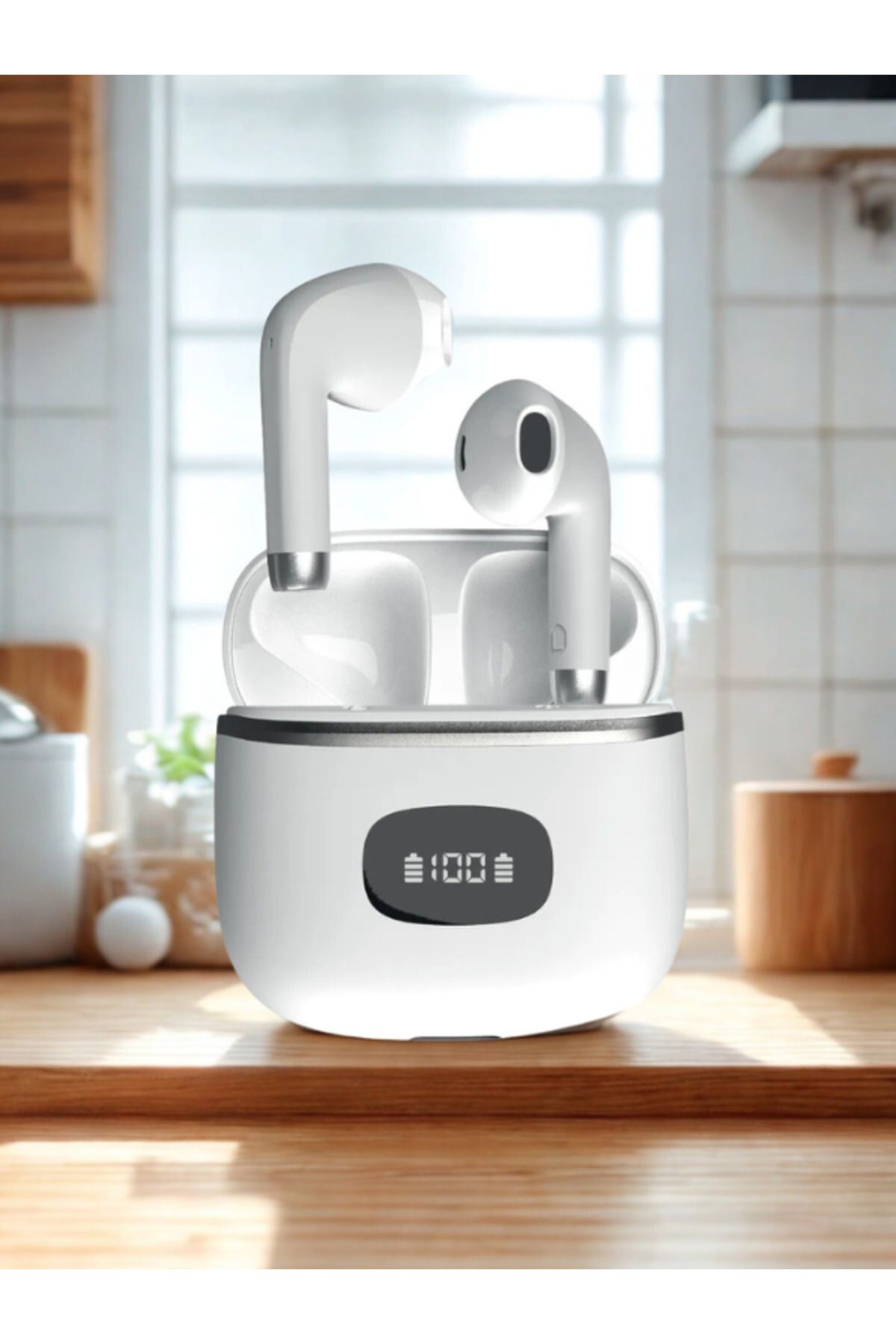 kuryeteknik07 Elegante Tws Dijital Göstergeli Bluetooth Kulaklık