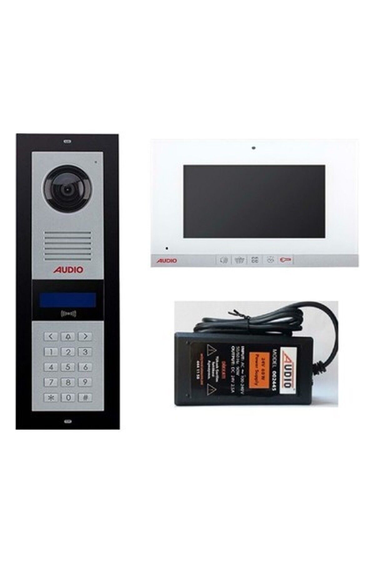 AUDİO AUDIO 3002 20 Daire Görüntülü Şifreli Diafon Sistemi 7''