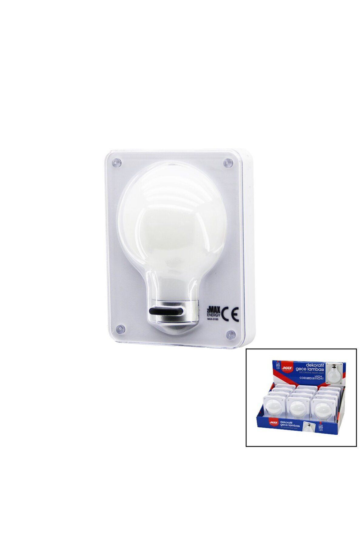 Findit AMPUL MODEL PİLLİ DEKORATİF GECE LAMBA 3 MODE IŞIK 7.9X10.3X1.7CM3İN1 MONTAJ=MIKNATIS-VİDA-CIRT YPŞ.