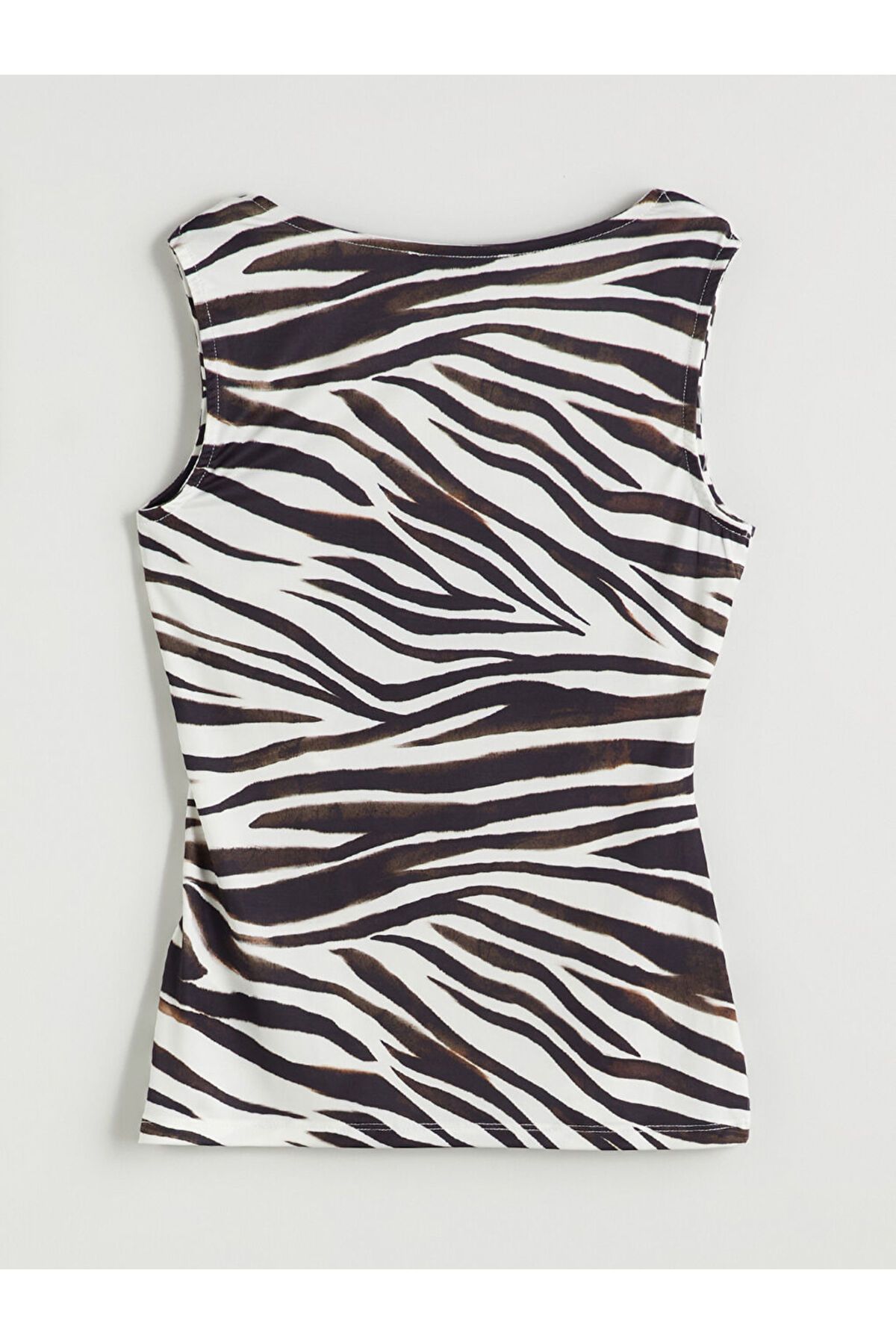 LC Waikiki-Lcw Square Collar Zebra Patterned Women's Undershirt 6