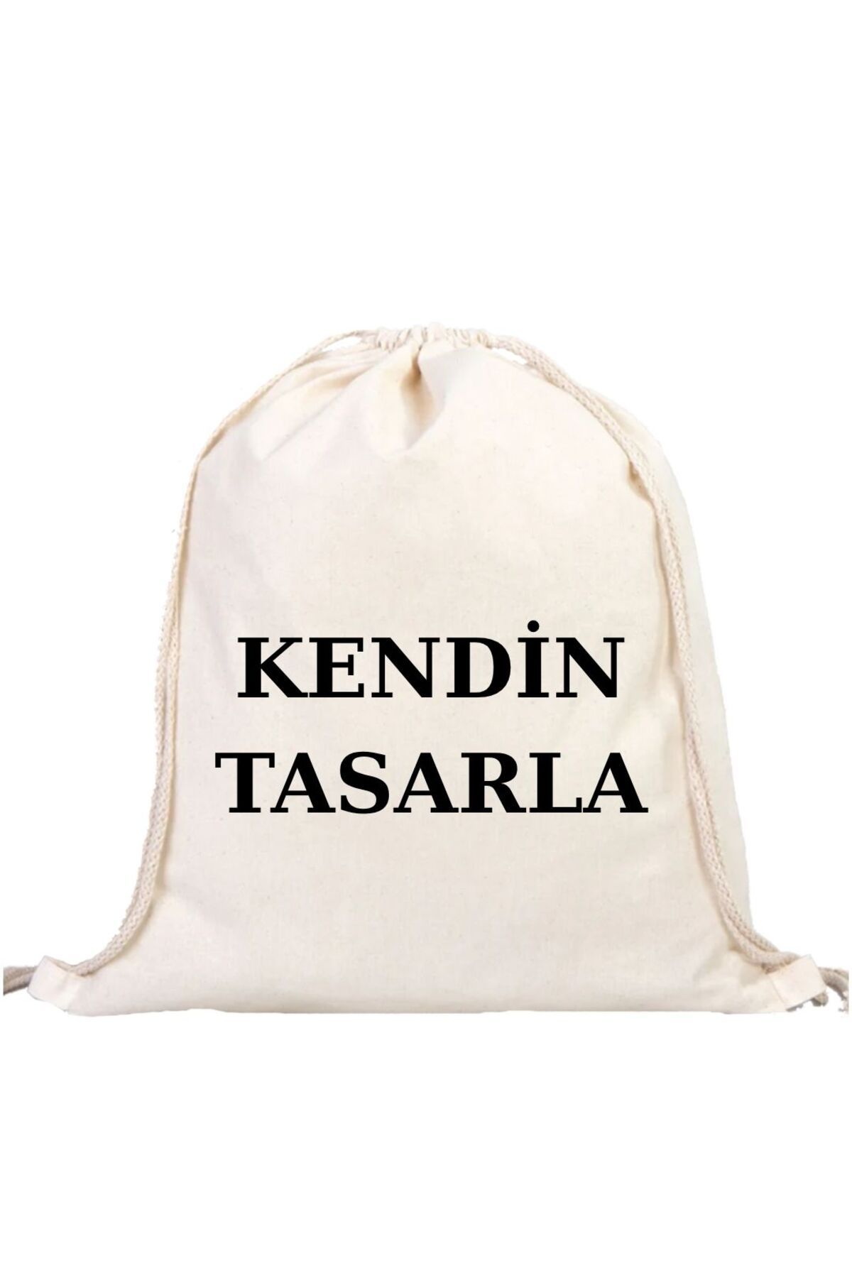 ÇANTA Kendin Tasarla - Kişiye Özel Baskılı Büzgülü Sırt Çantası
