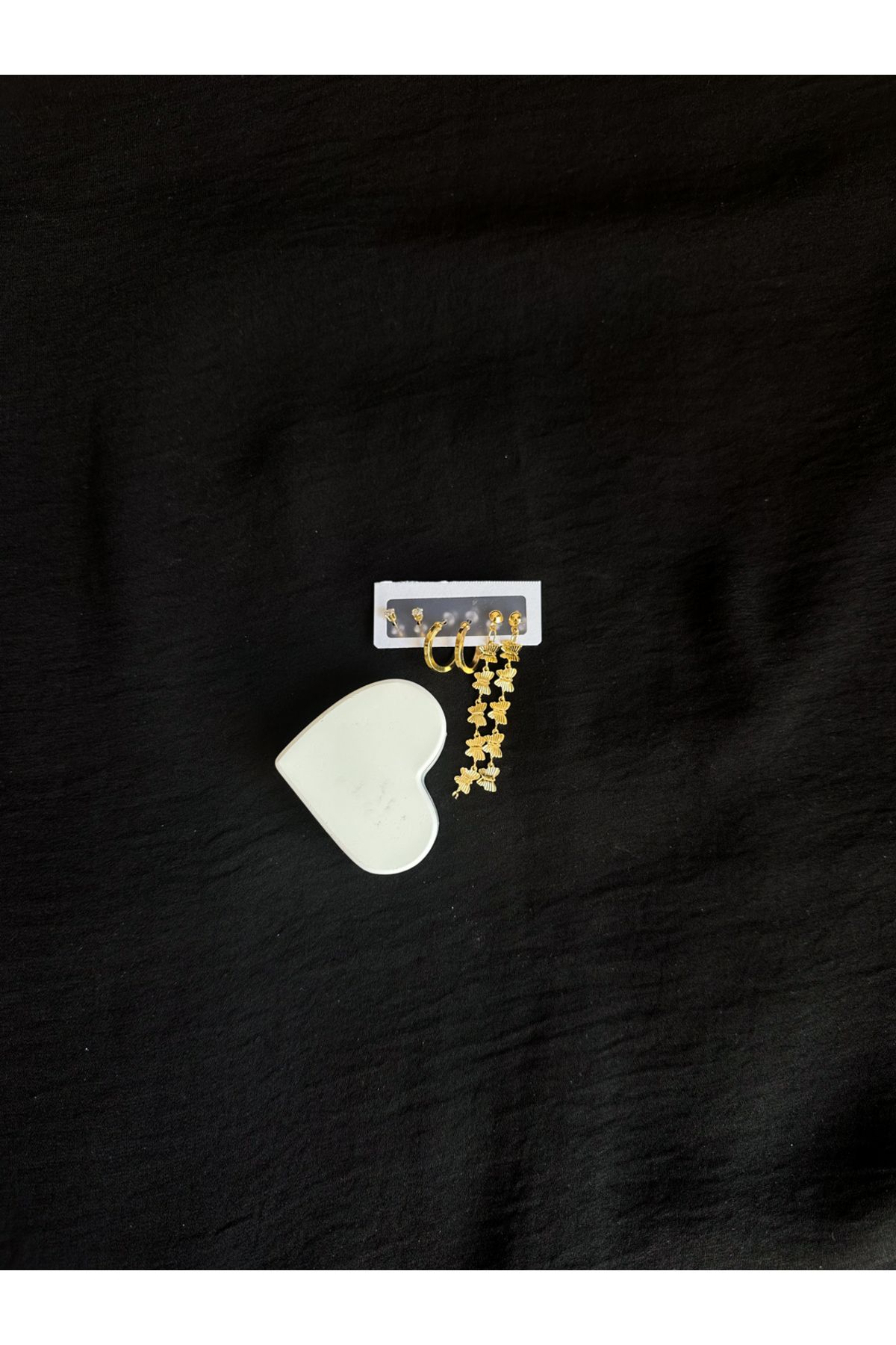 javielle Flies - Gold Çelik küpe