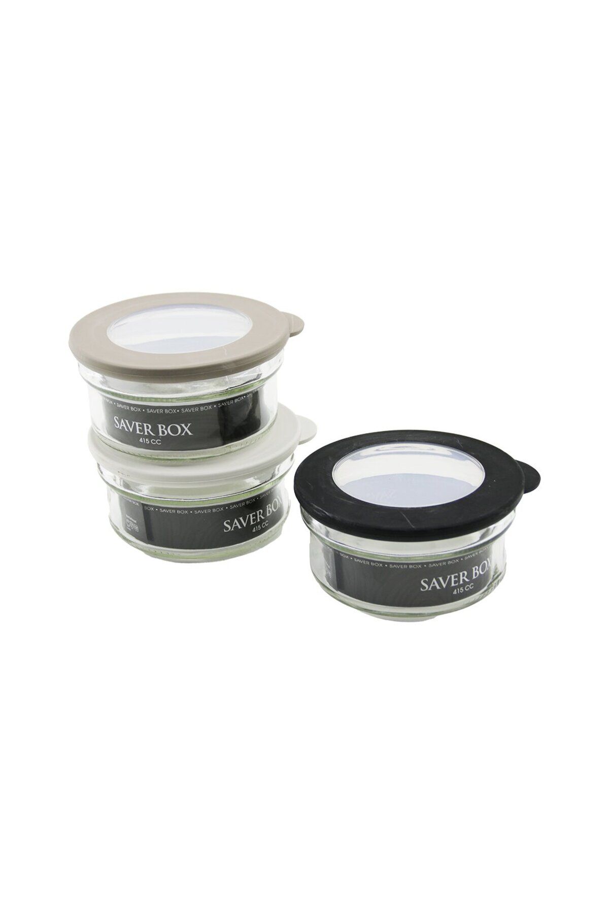 Findit QLUX C-00266 FLAT CAM SAKLAMA KABI SAVER BOX 415CC KAPAK= KENAR=RENKLİ SİLİKON - GÖBEK=ŞEFFAF