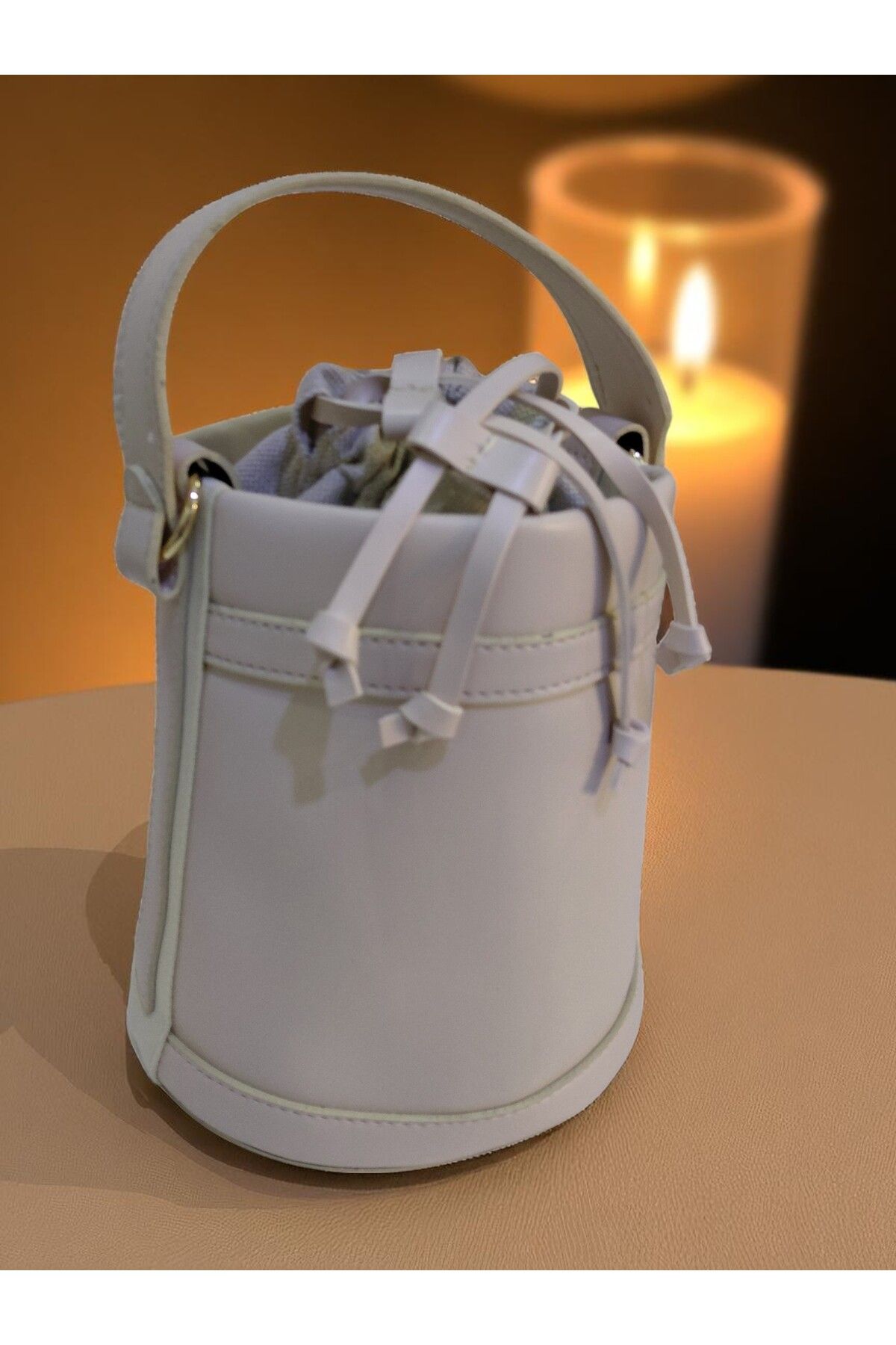 TUBAG SHOP KOVA MODEL KAHVERENGİ AĞZI BÜZGÜLÜ KADIN EL VE OMUZ ÇANTASI
