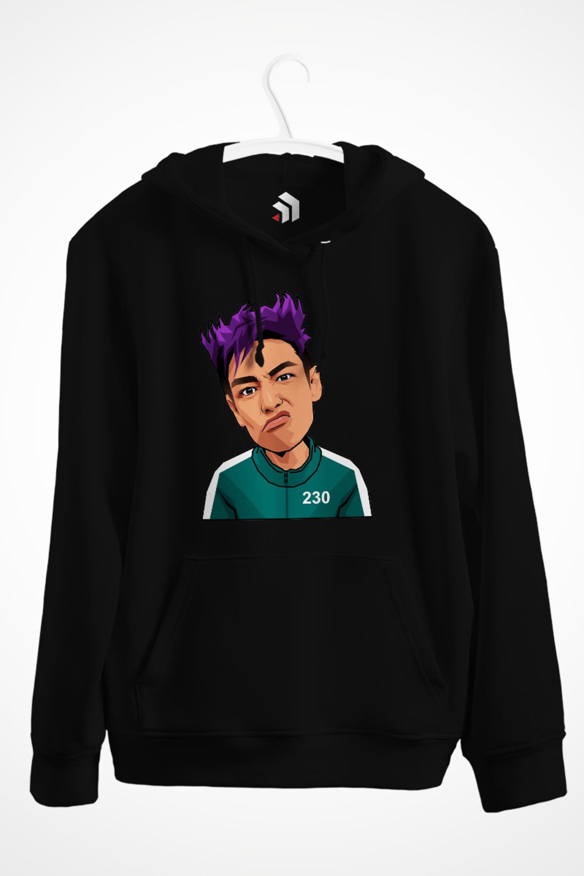 karikatürstore Squid Game Thanos Baskılı Kaliteli Kapüşonlu Sweatshirt Hoodie