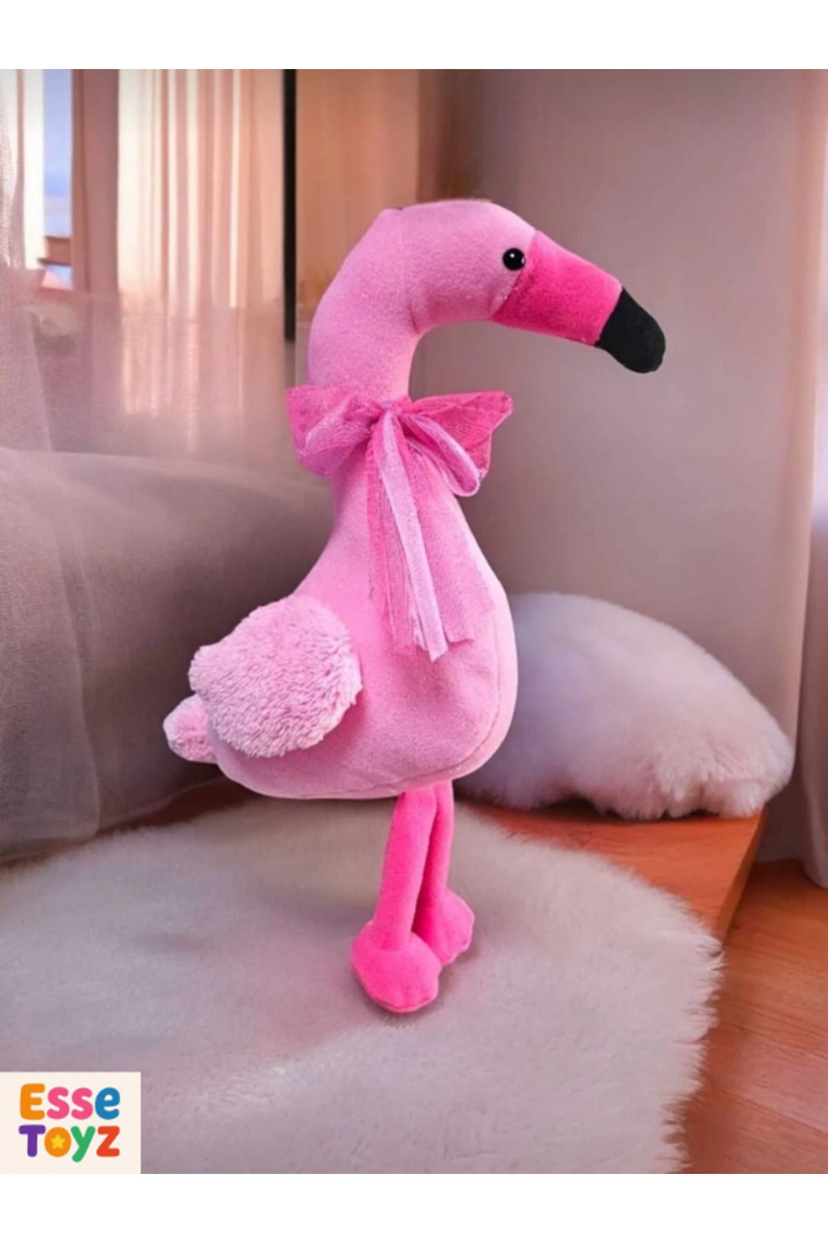 Kids 40 cm Pembe Flamingo Peluş – Sevimli Uyku Arkadaşı ve Çocuklar İçin Harika Hediye